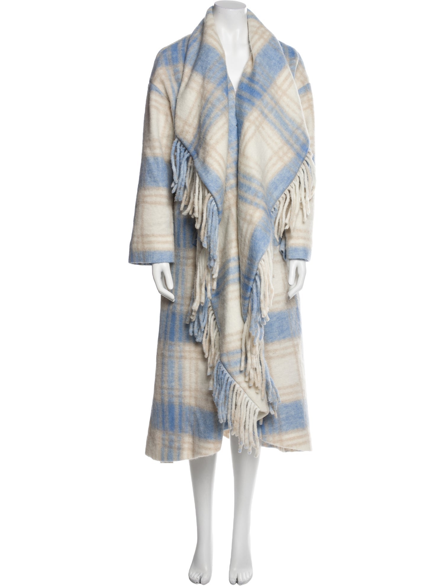 Cinq à Sept Plaid Print Coat w/ Tags