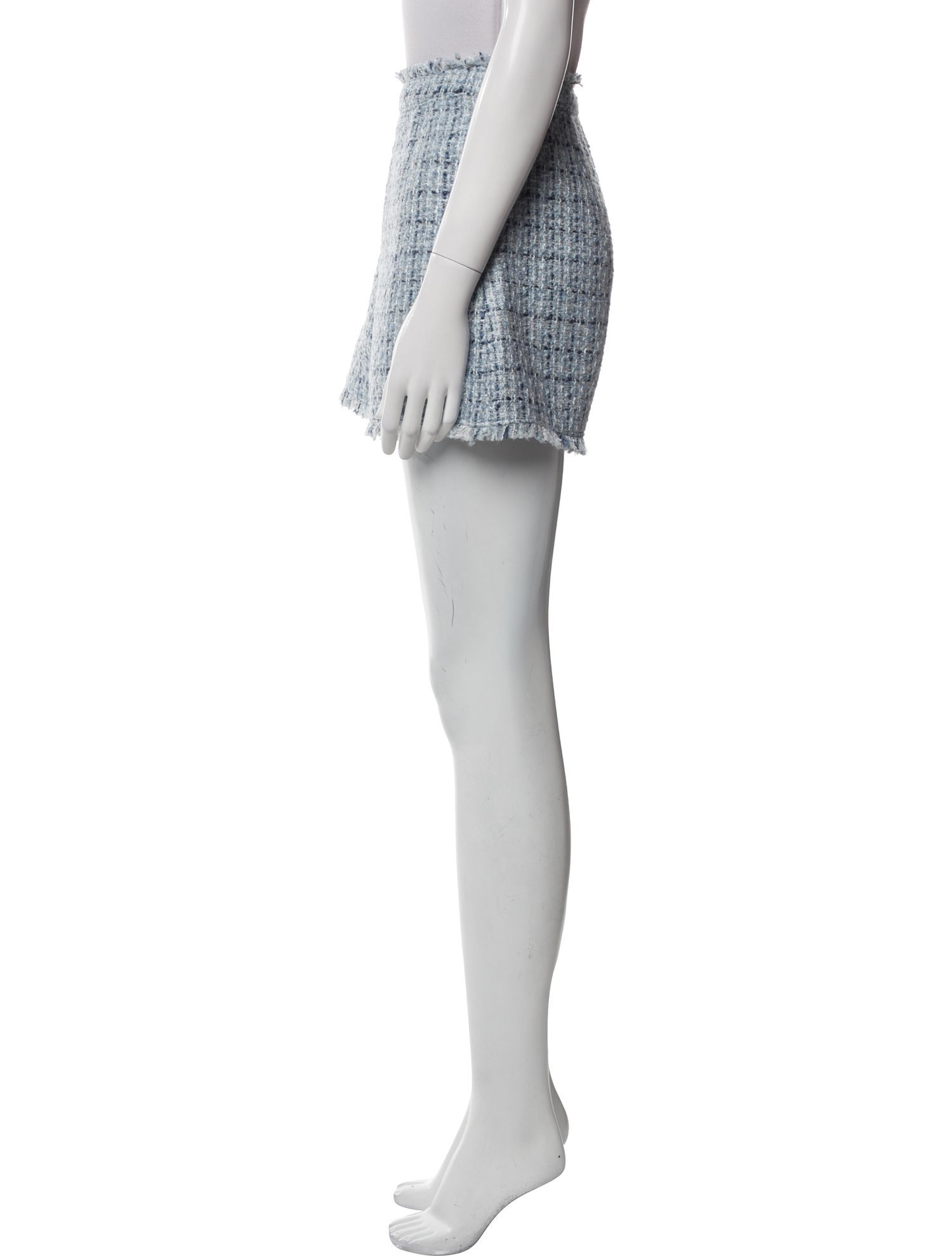 Cinq à Sept Tweed Pattern Mini Shorts