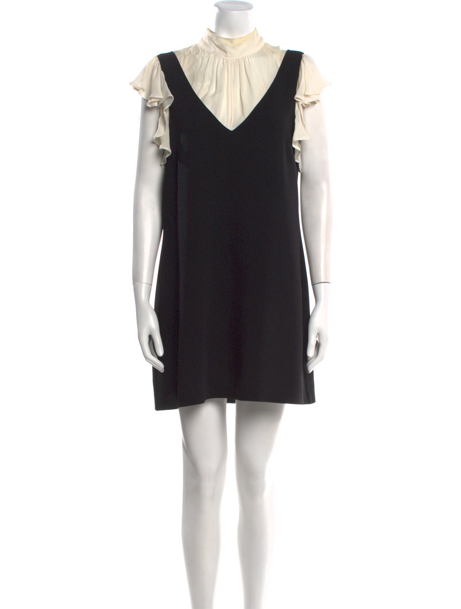 Cinq à Sept Mock Neck Mini Dress