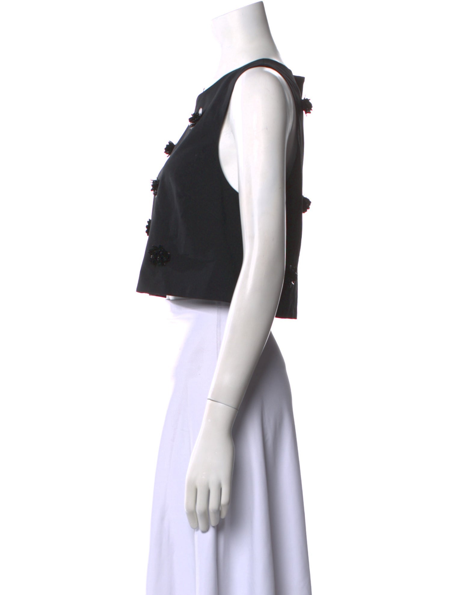 Cinq à Sept Scoop Neck Sleeveless Crop Top w/ Tags