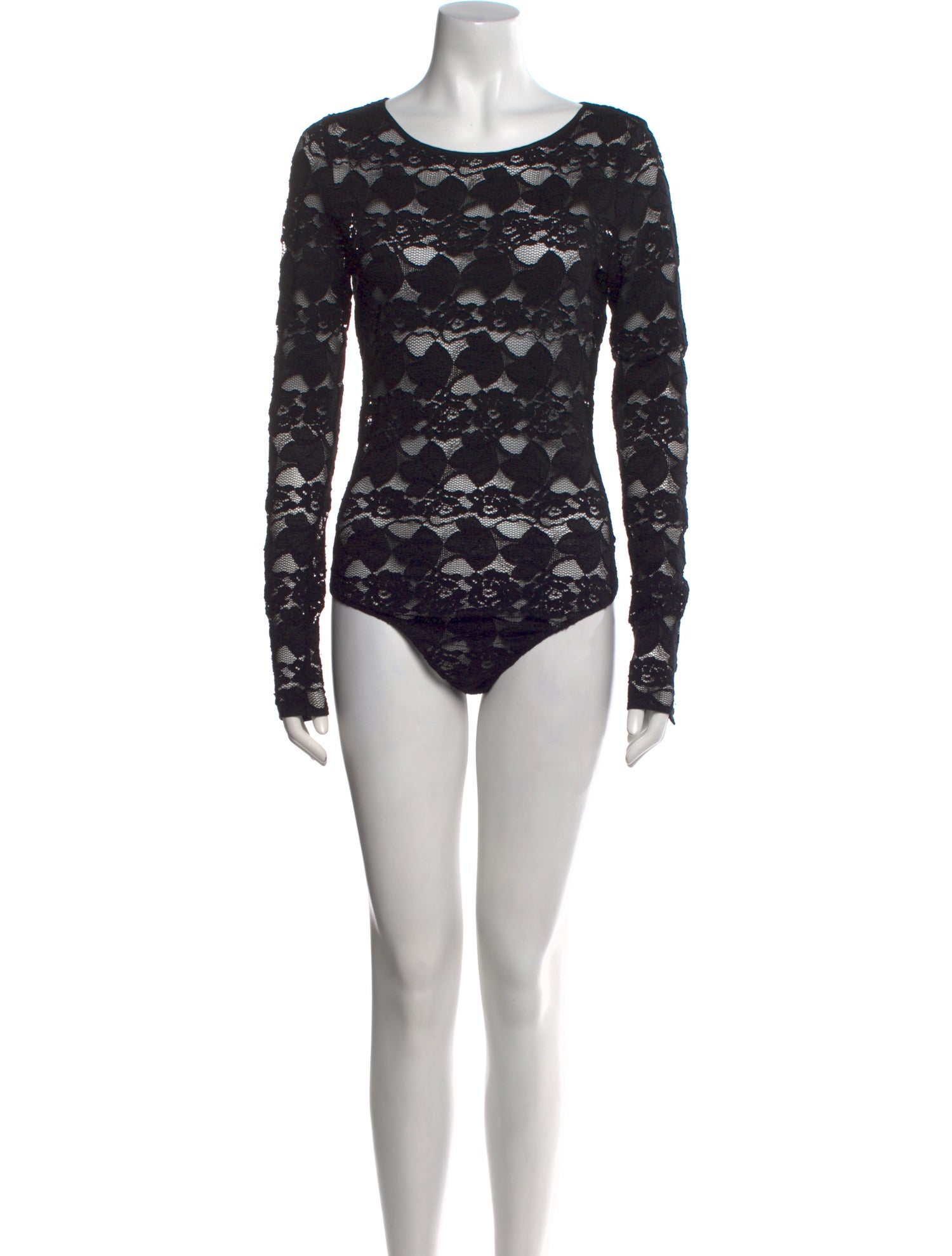 Cinq à Sept Nylon Bateau Neckline Bodysuit