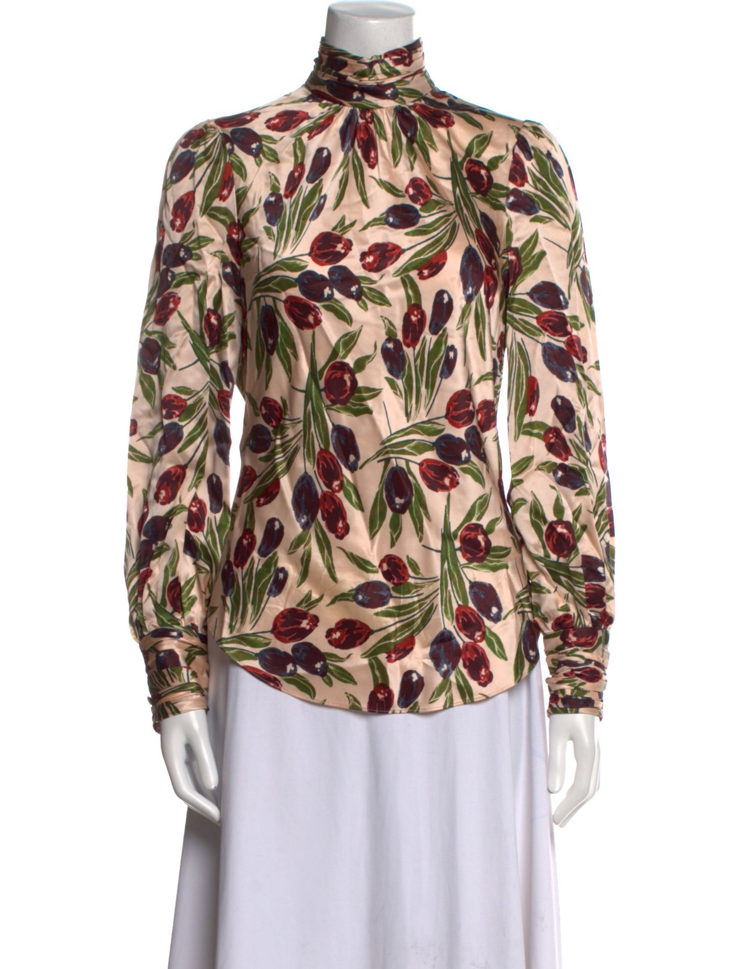 Cinq à Sept Silk Floral Print Blouse