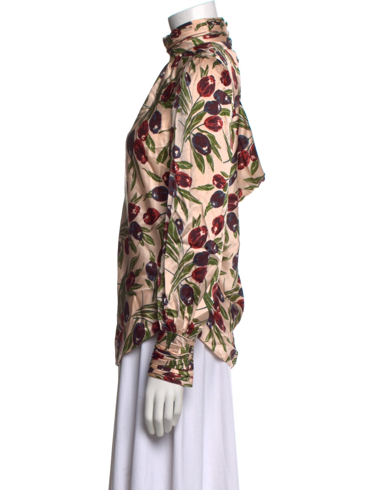 Cinq à Sept Silk Floral Print Blouse