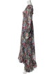 Cinq à Sept Floral Print Long Dress