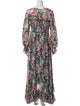 Cinq à Sept Floral Print Long Dress