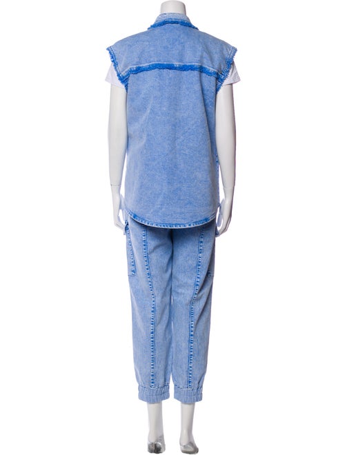 Cinq à Sept Printed Distressed Accents Pant Set