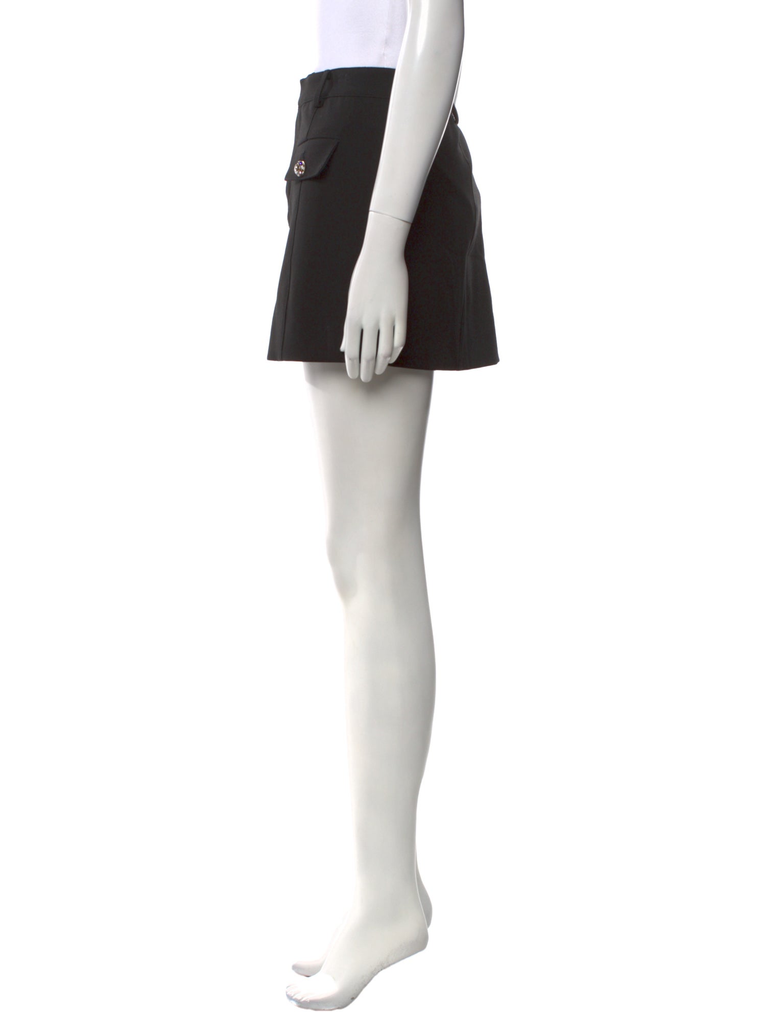 Cinq à Sept Ruffle Embellishment Mini Skirt