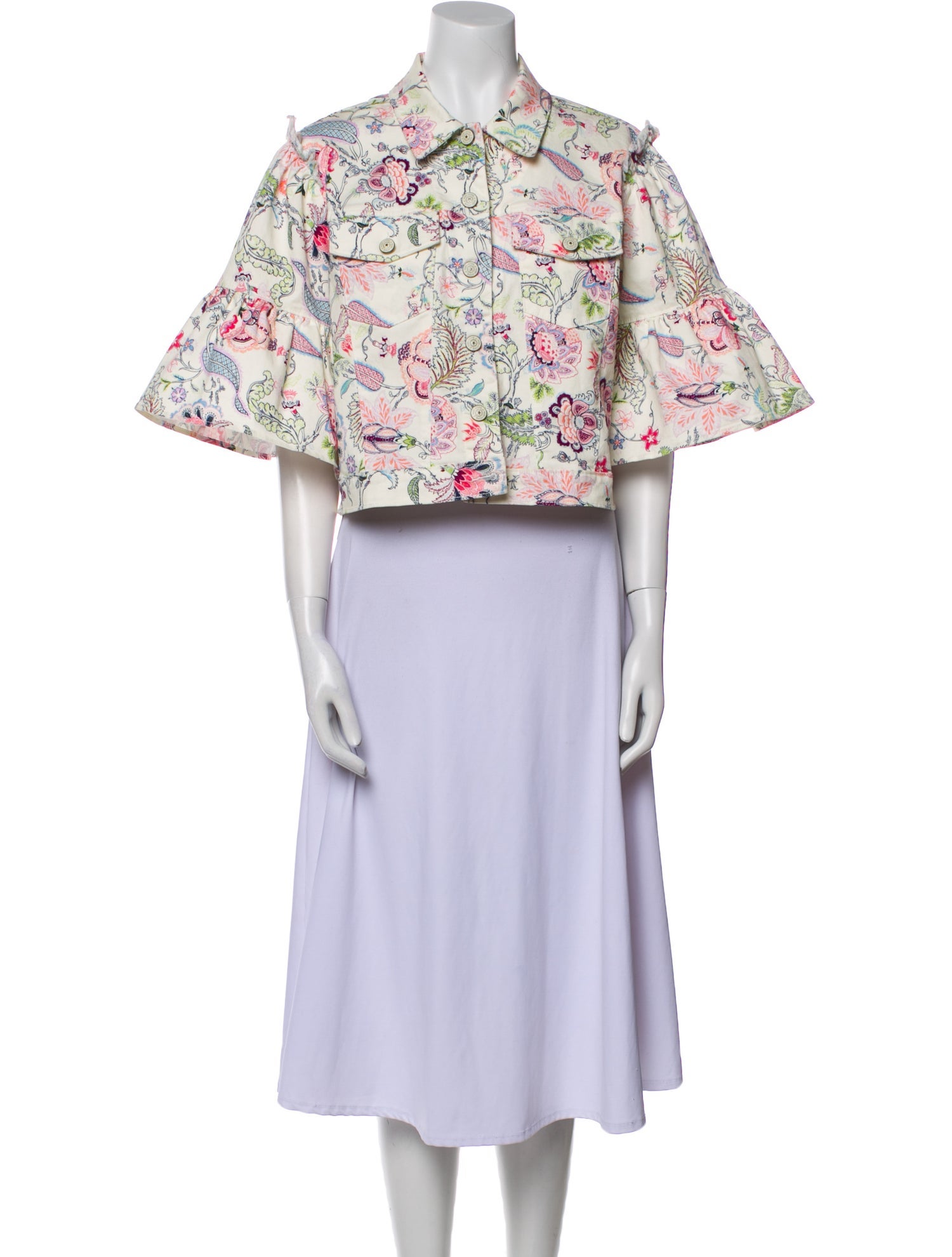 Cinq à Sept Floral Print Jacket