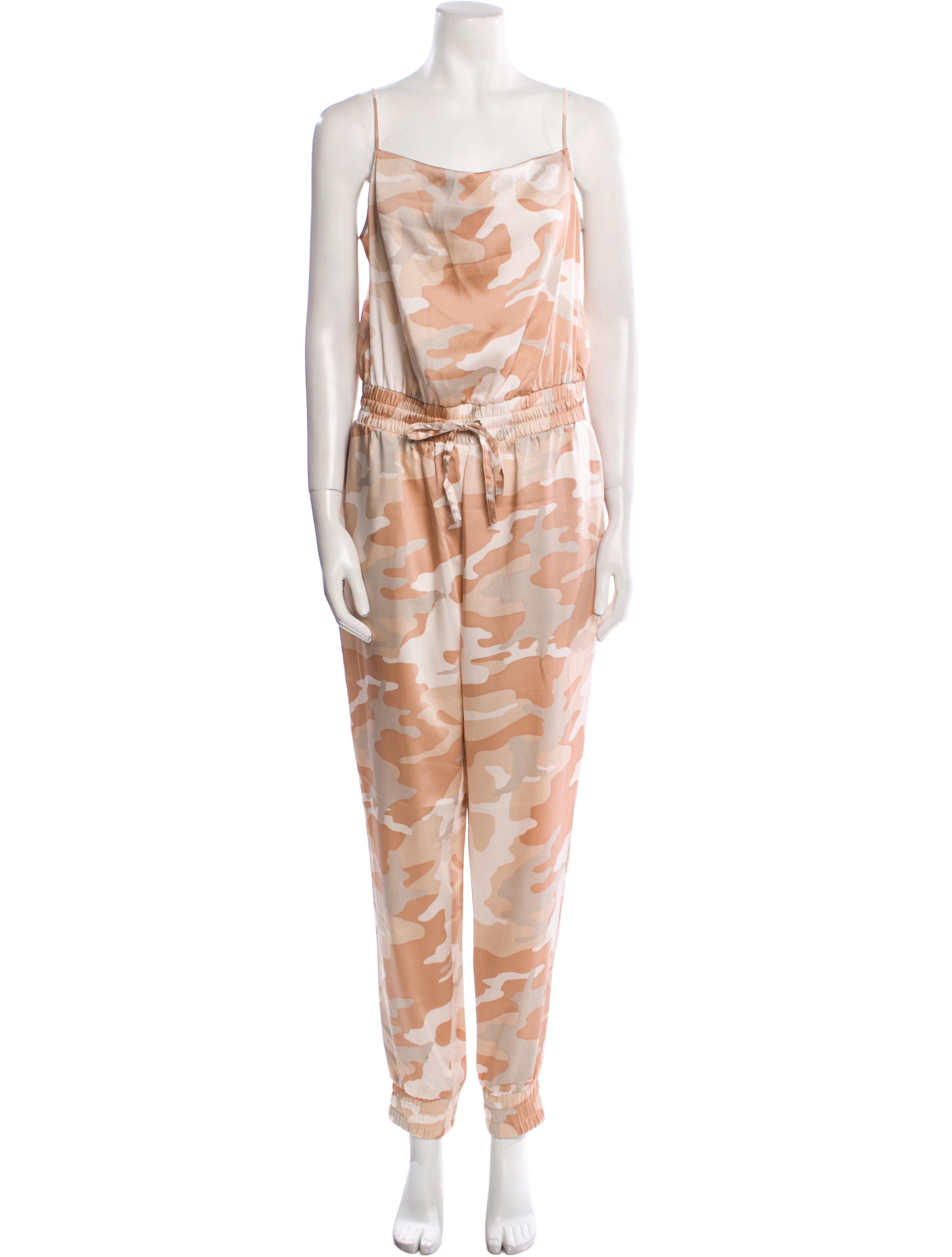 Cinq à Sept Tie-Dye Print Scoop Neck Jumpsuit