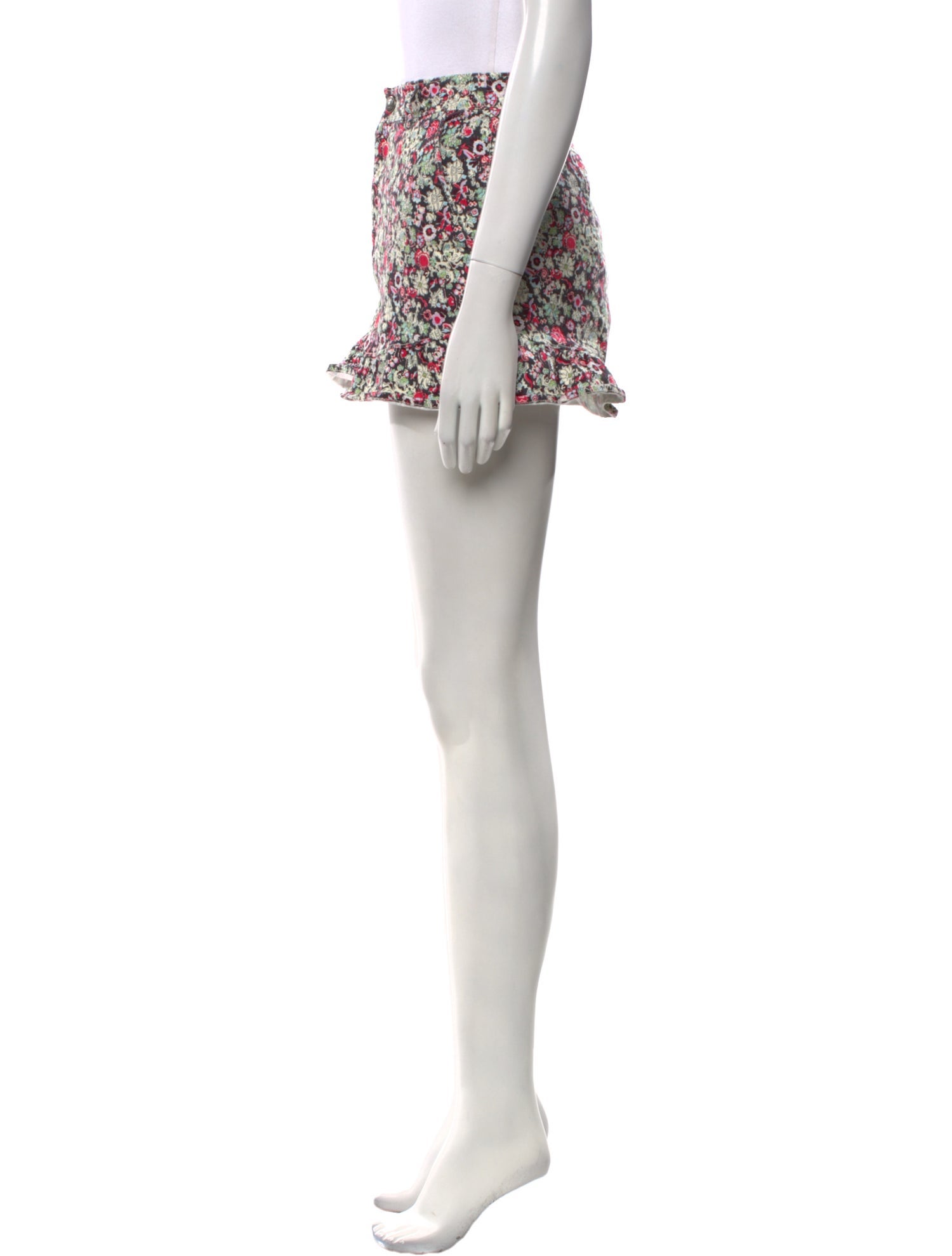 Cinq à Sept Floral Print Mini Shorts