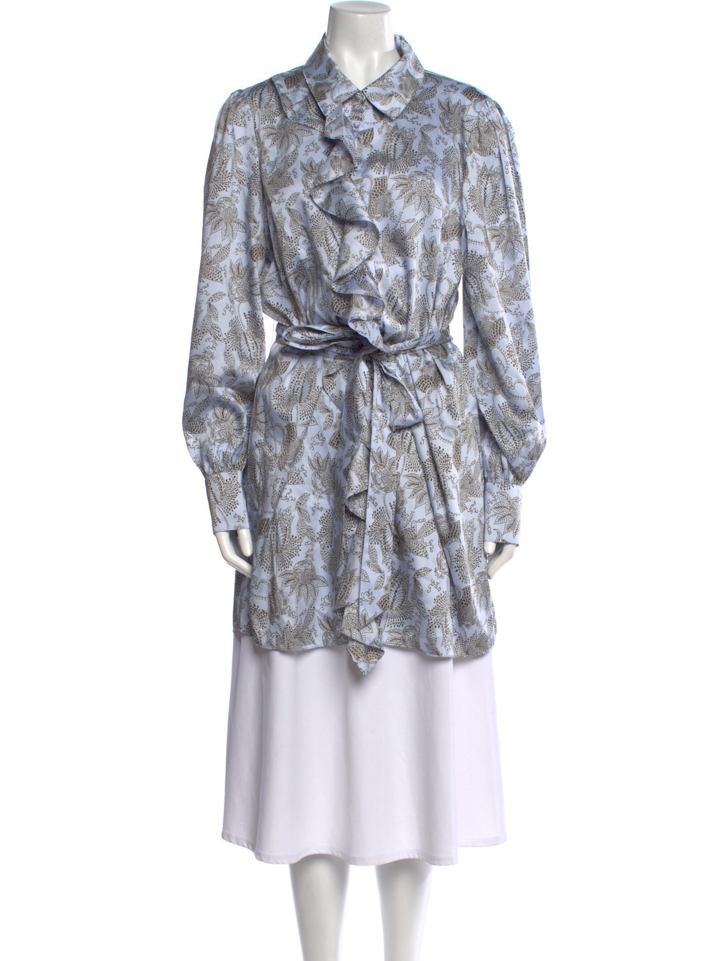 Cinq à Sept Printed Long Sleeve Tunic w/ Tags