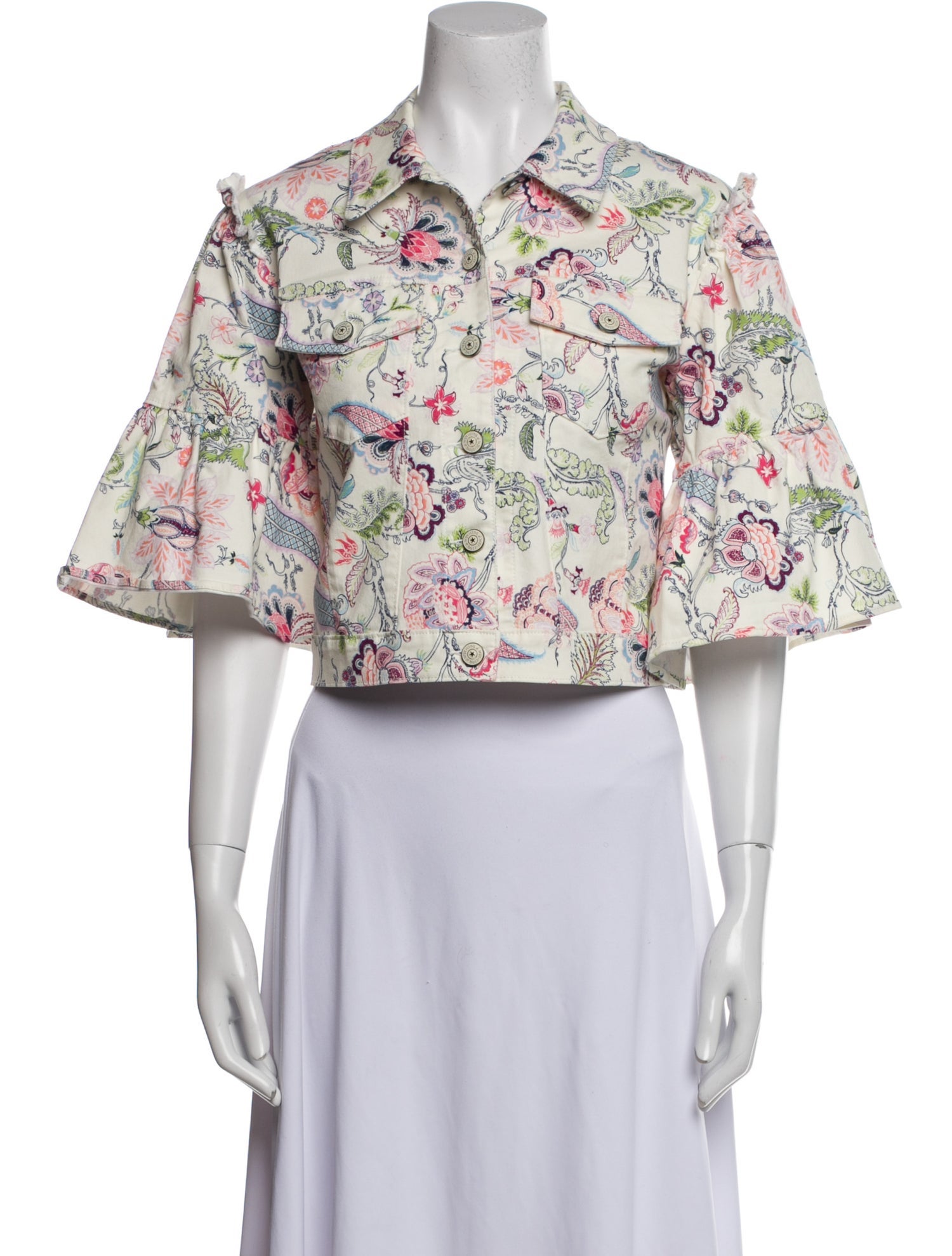 Cinq à Sept Floral Print Bolero