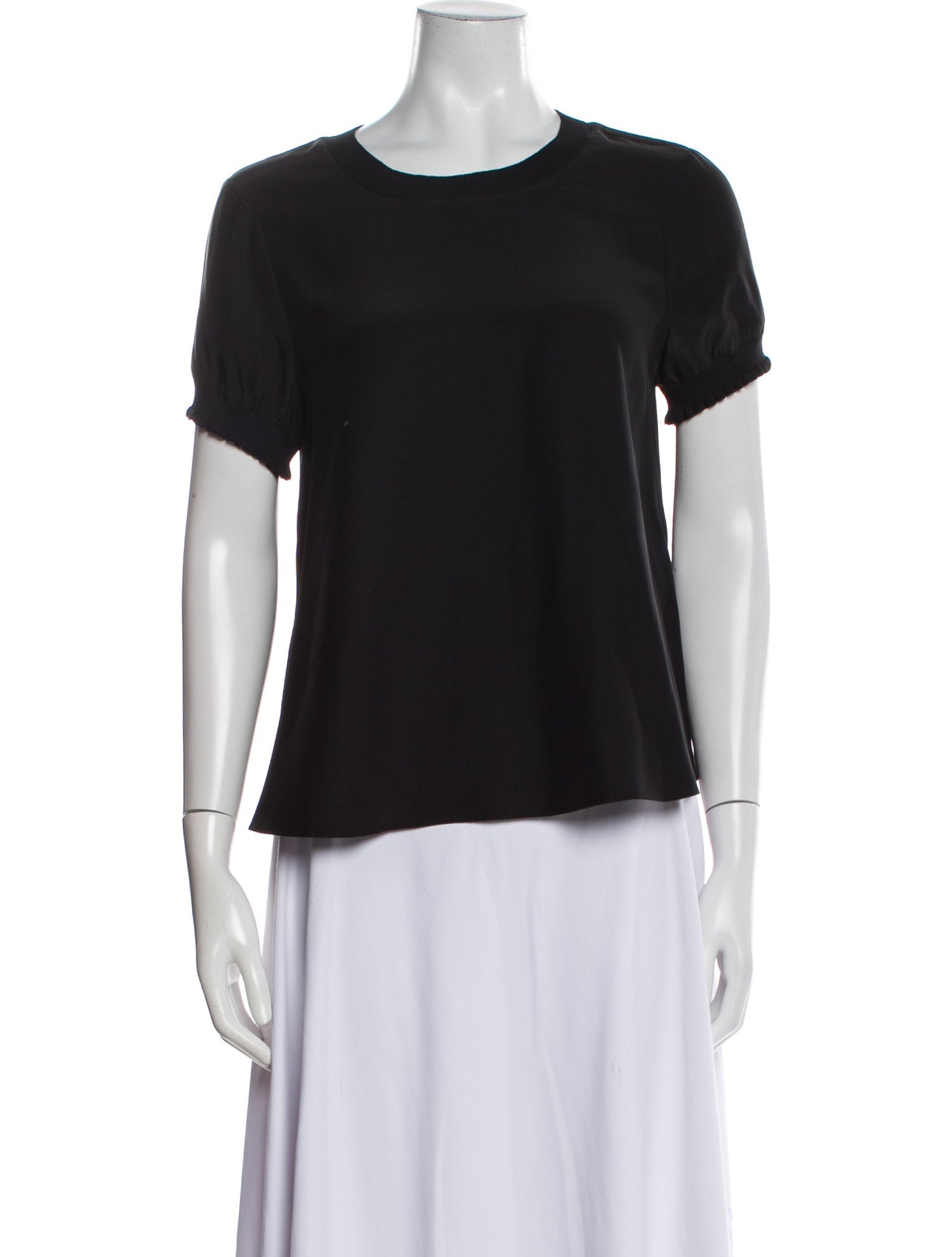 Cinq à Sept Silk Crew Neck T-Shirt