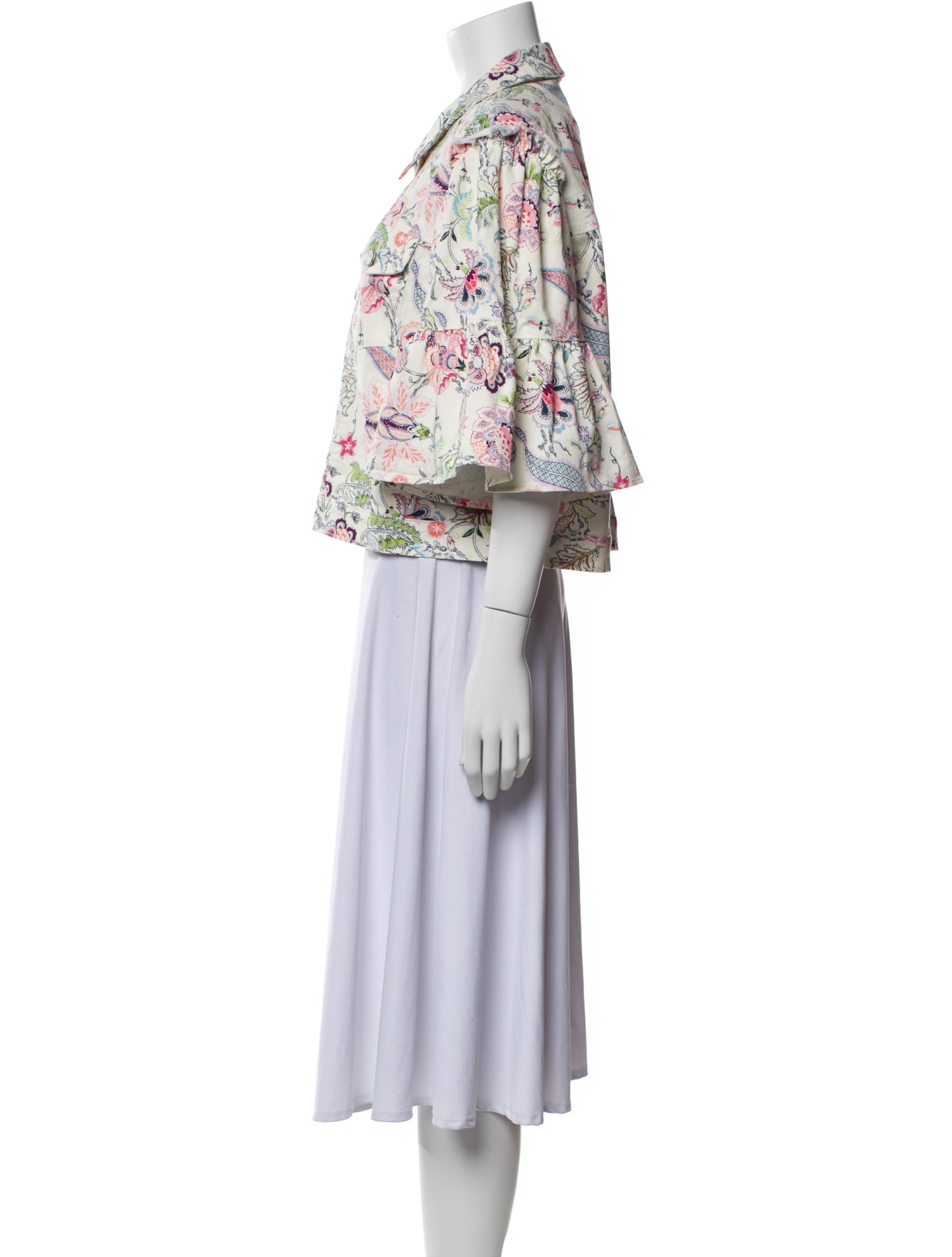 Cinq à Sept Floral Print Evening Jacket