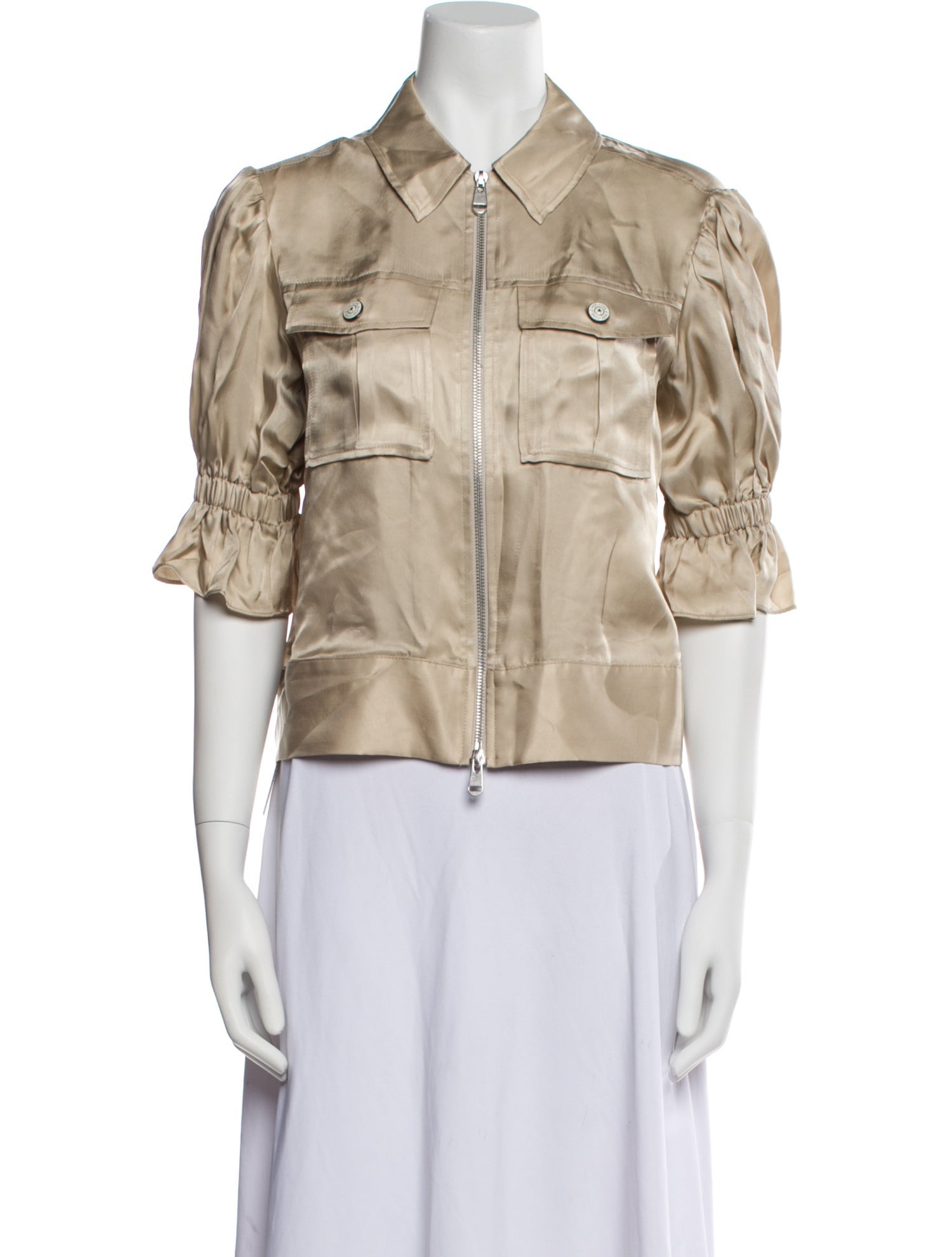 Cinq à Sept Leather Utility Jacket