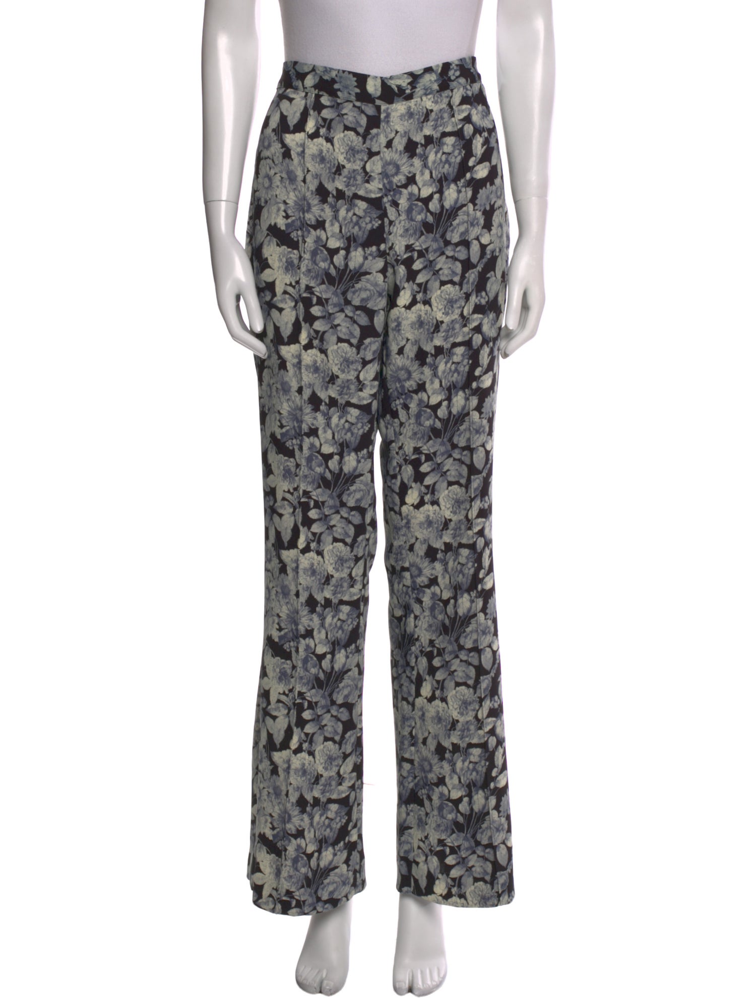 Cinq à Sept Floral Print Wide Leg Pants