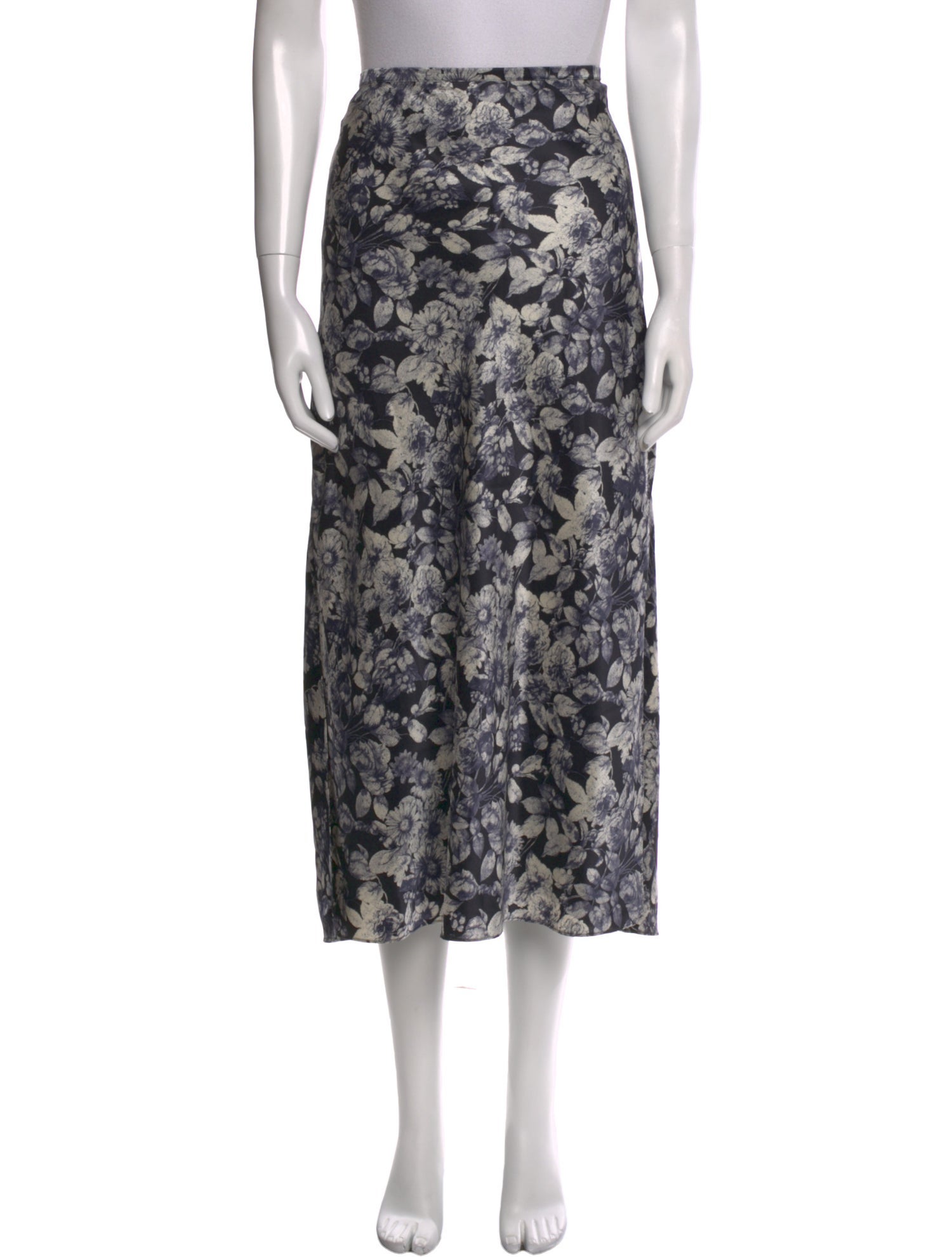 Cinq à Sept Silk Midi Length Skirt