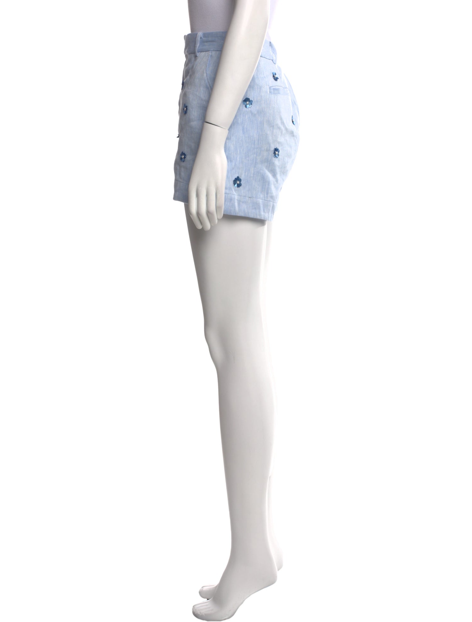 Cinq à Sept Linen Mini Shorts