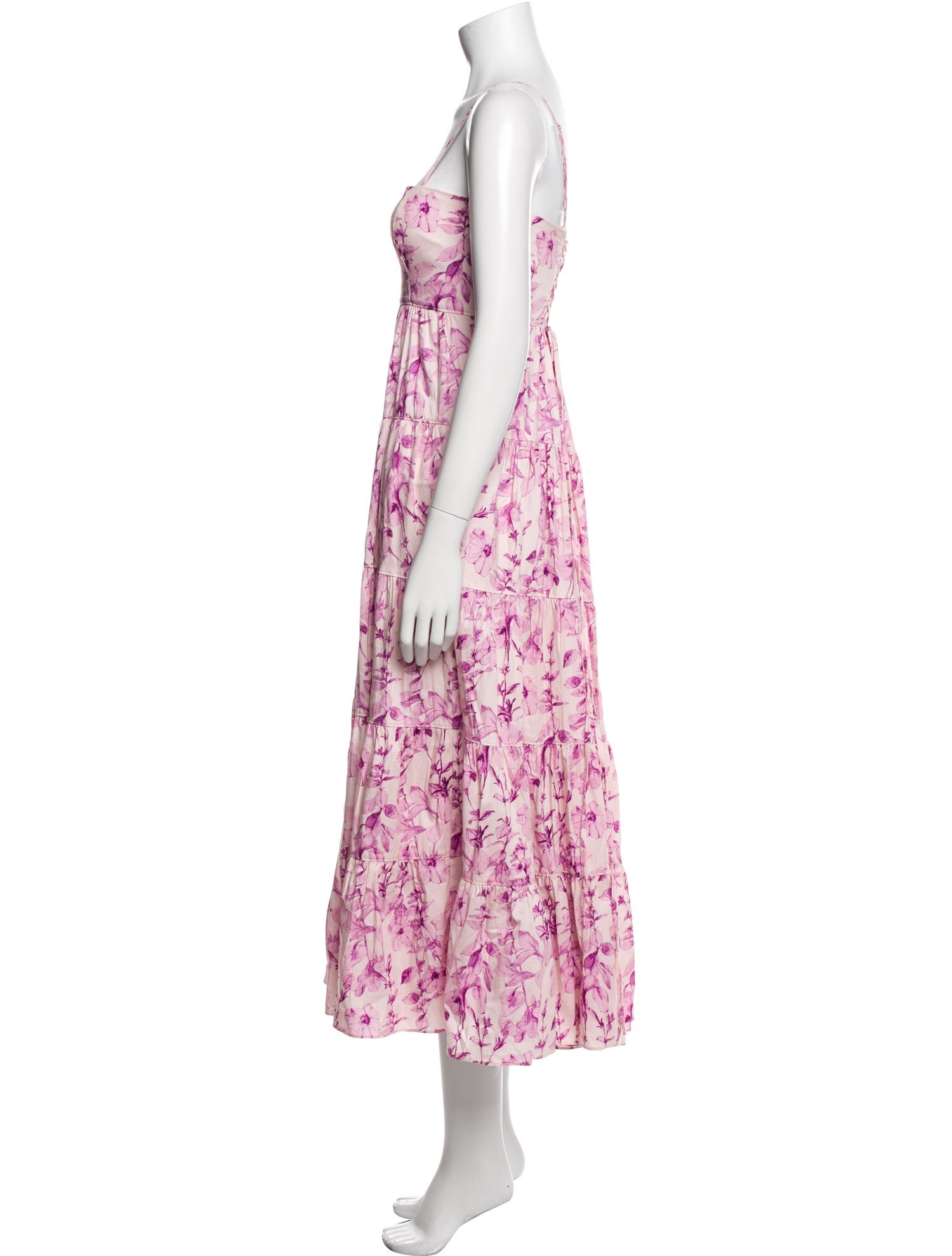 Cinq à Sept Floral Print Long Dress