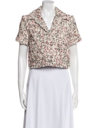 Cinq à Sept Tweed Pattern Bolero