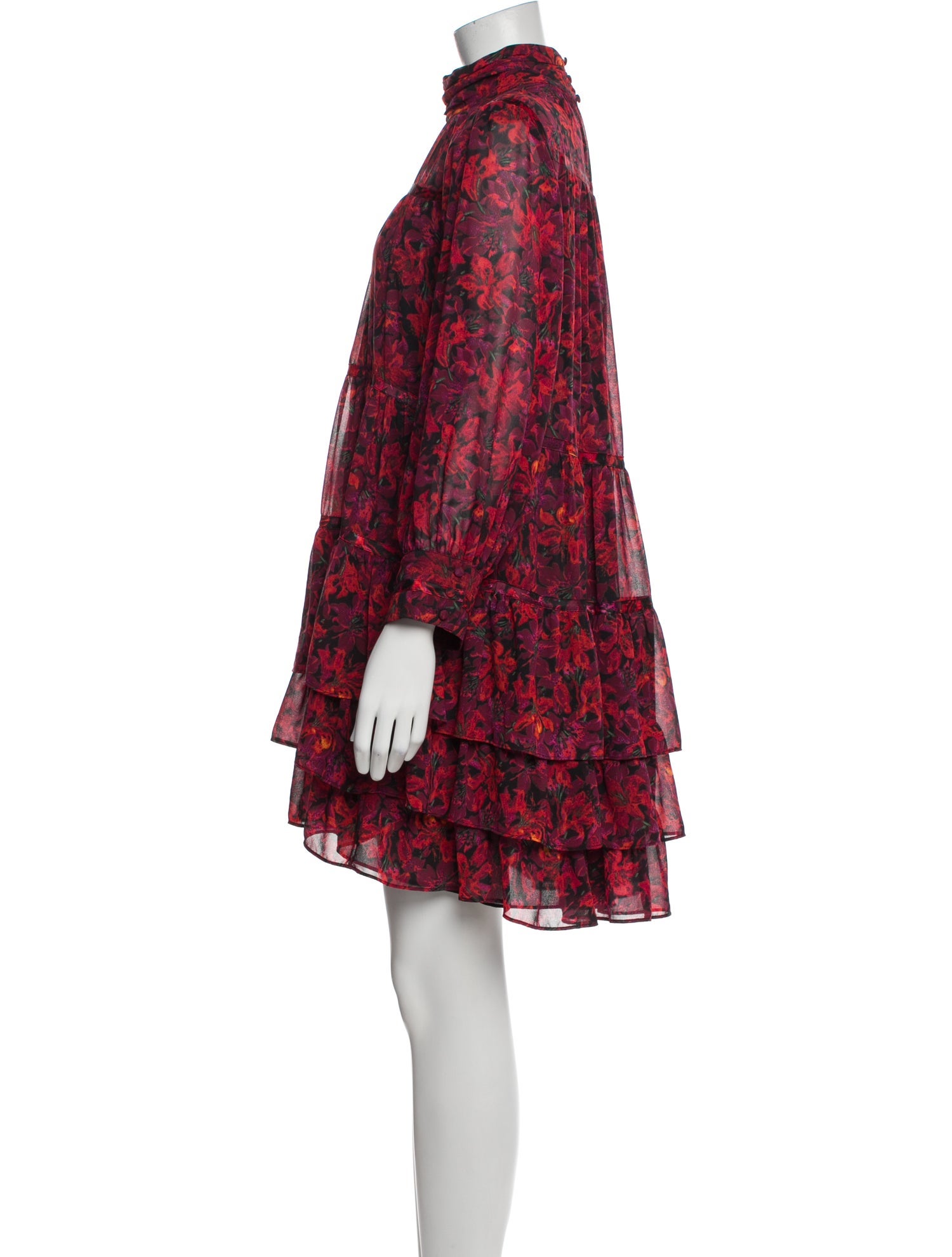 Cinq à Sept Floral Print Mini Dress