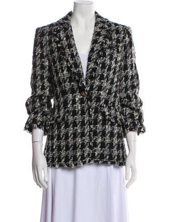 Cinq à Sept Tweed Pattern Blazer