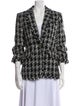 Cinq à Sept Tweed Pattern Blazer