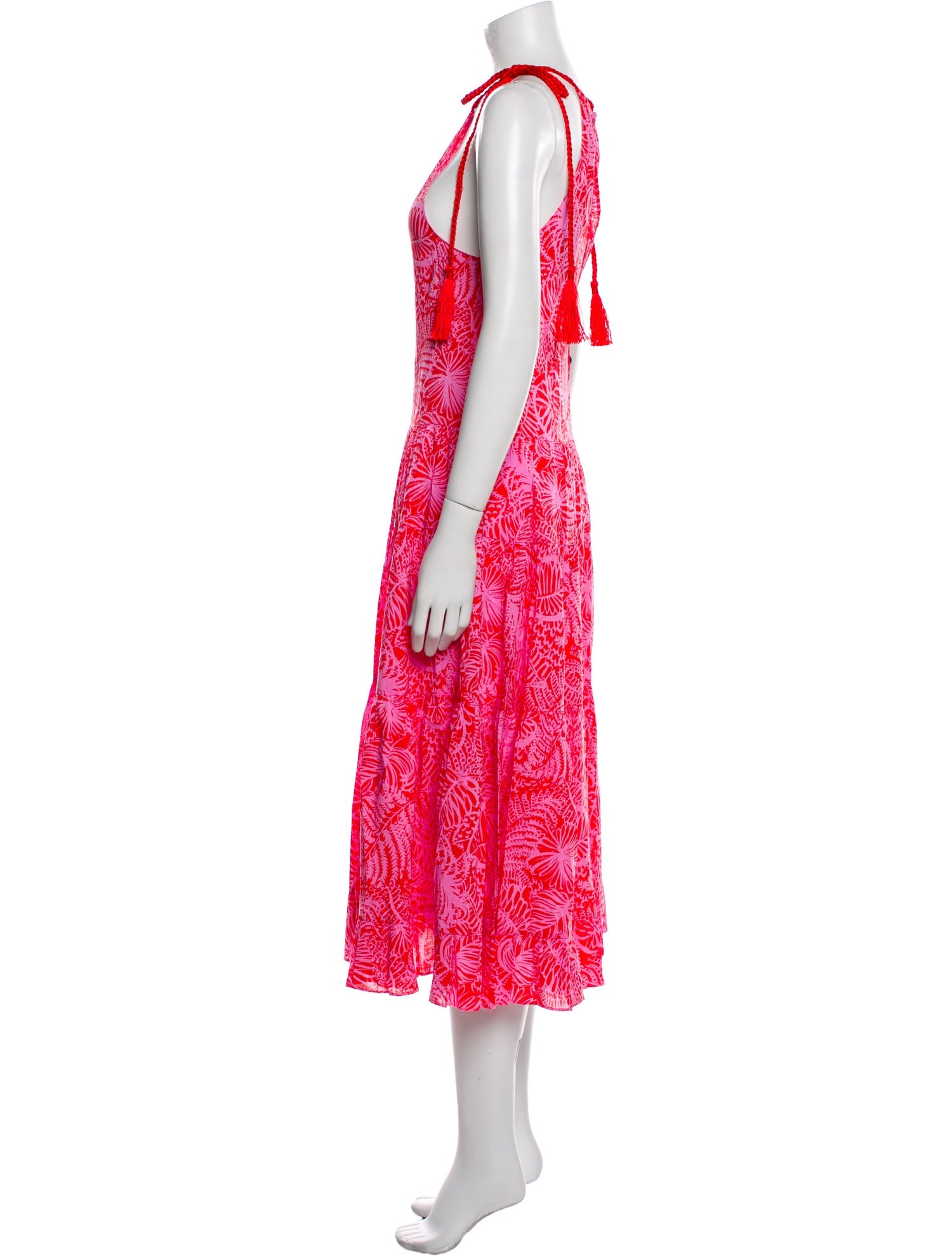 Cinq à Sept Printed Midi Length Dress w/ Tags