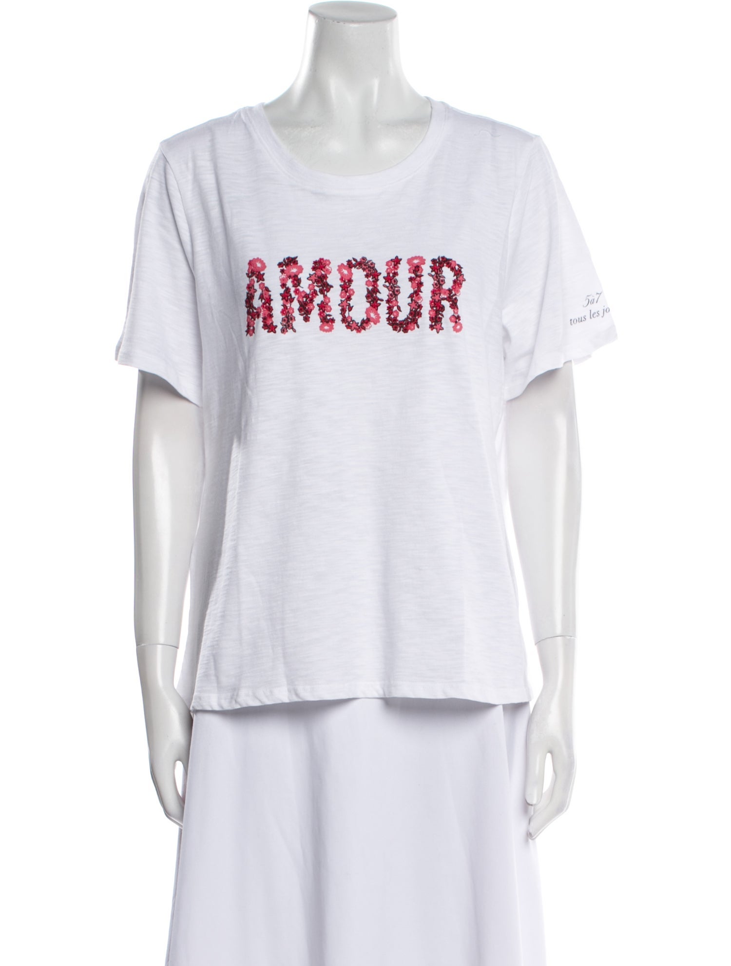 Cinq à Sept Graphic Print Crew Neck T-Shirt