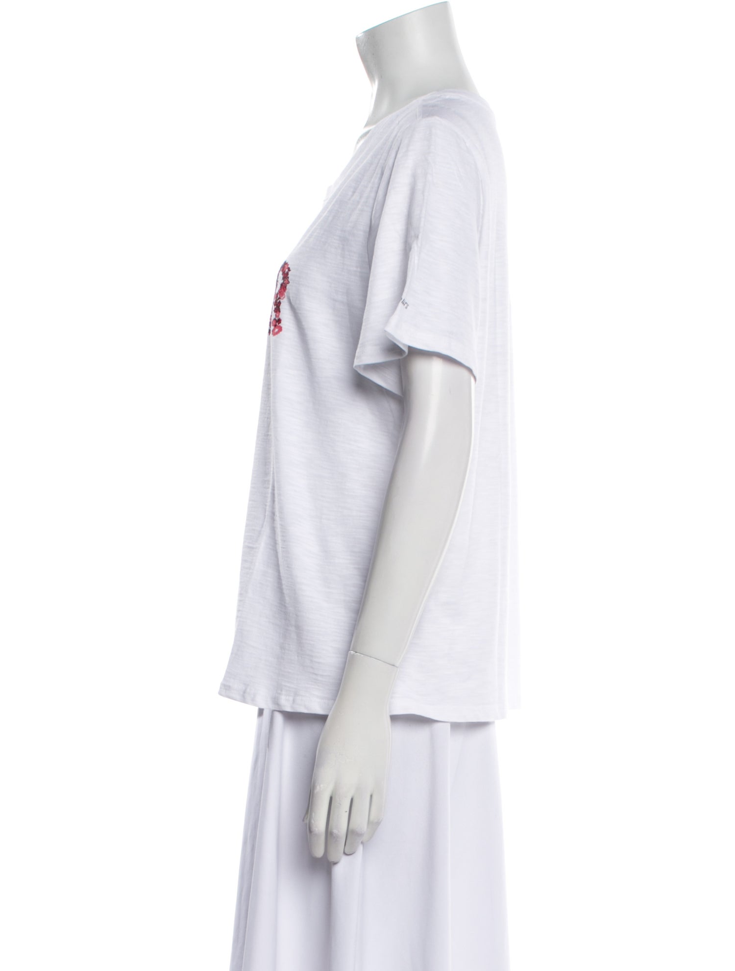 Cinq à Sept Graphic Print Crew Neck T-Shirt