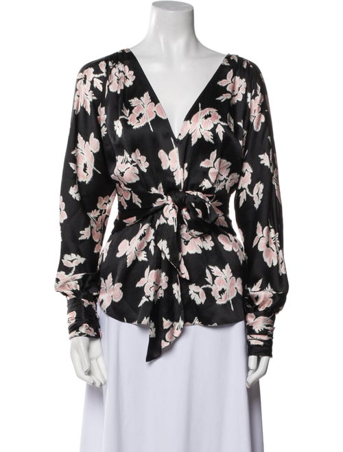 Cinq à Sept Silk Floral Print Blouse