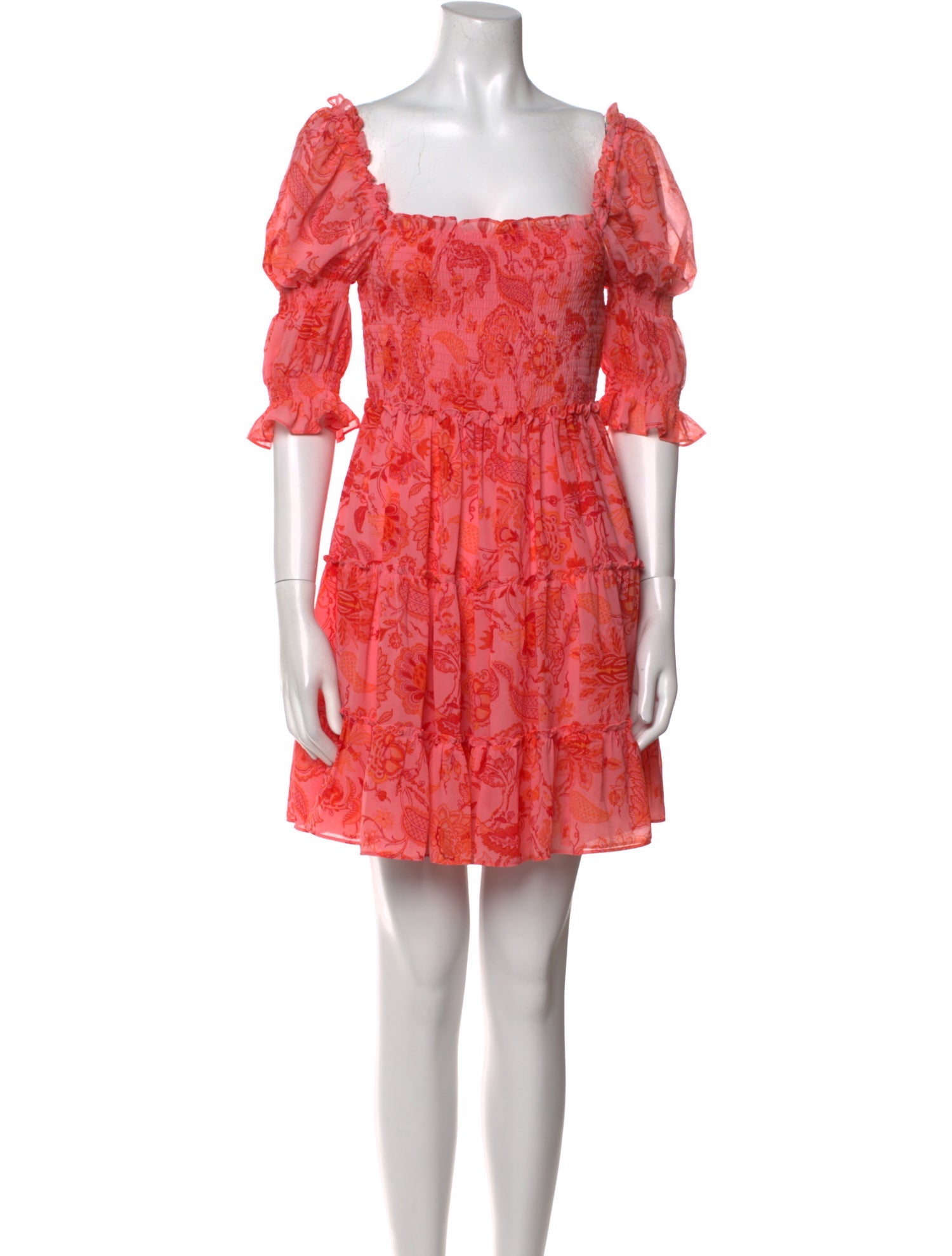 Cinq à Sept Floral Print Mini Dress