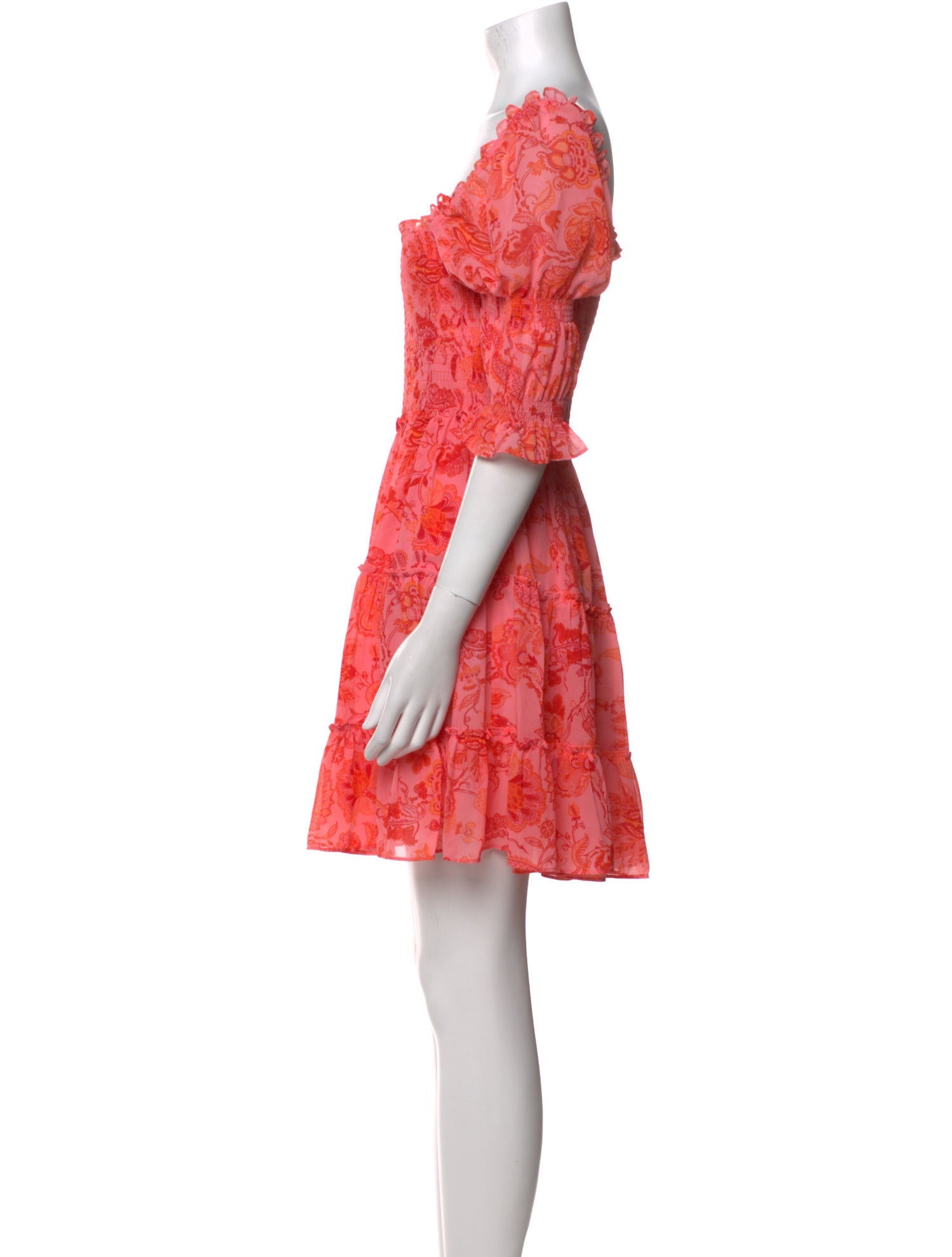 Cinq à Sept Floral Print Mini Dress