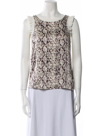 Cinq à Sept Silk Printed Top