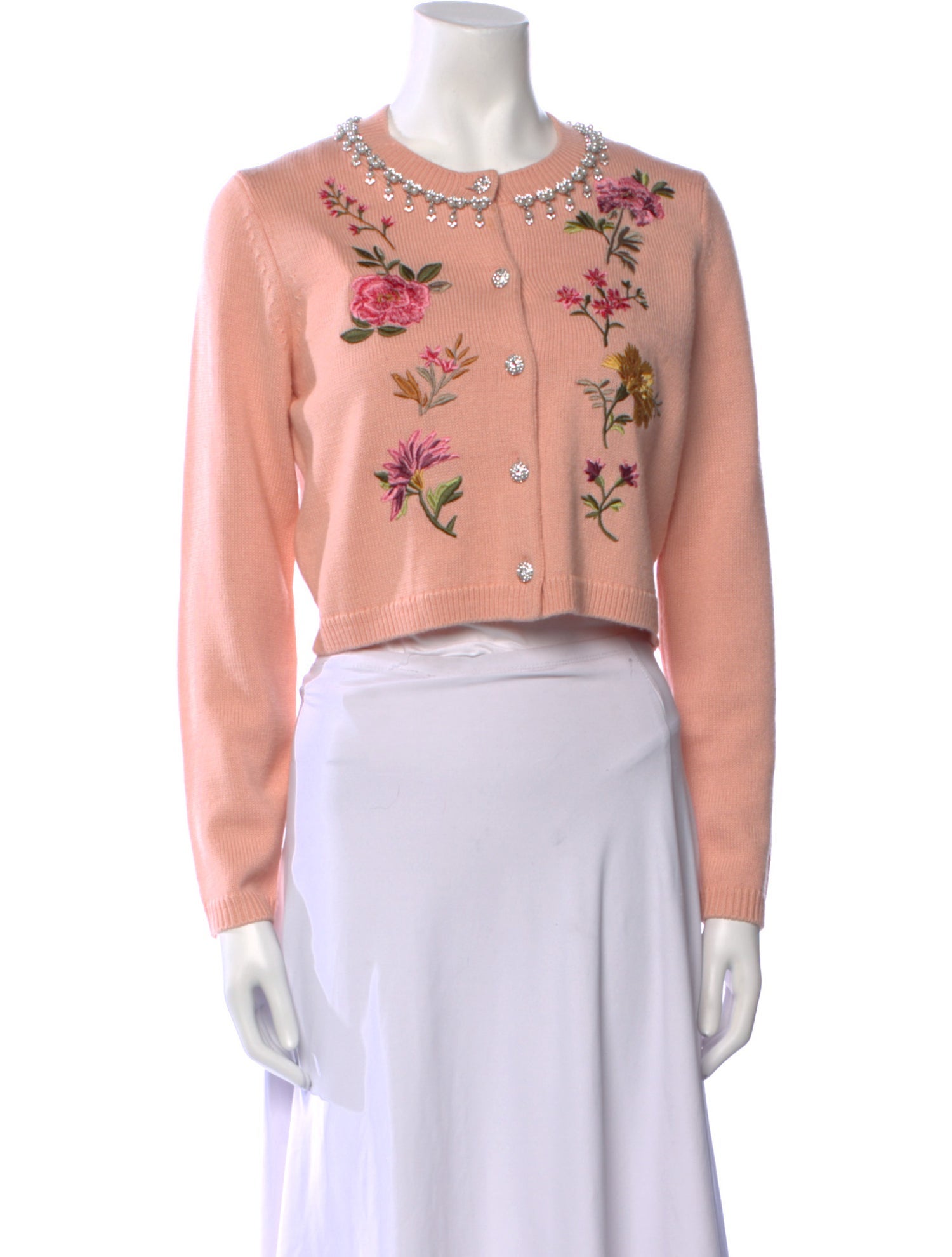 Cinq à Sept Graphic Print Crew Neck Sweater