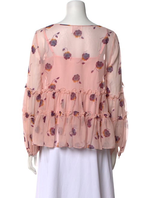 Cinq à Sept Silk Floral Print Blouse