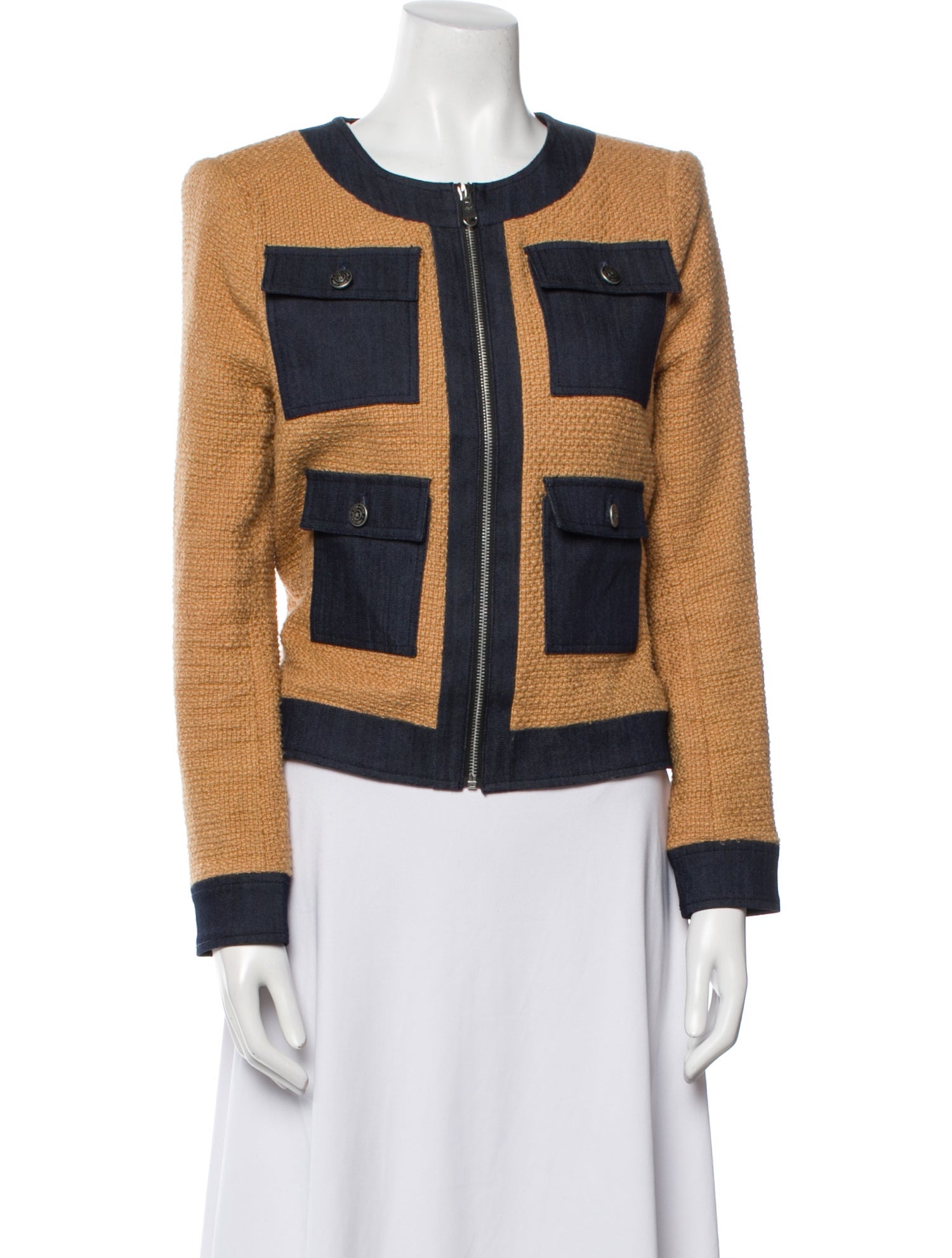 Cinq à Sept Tweed Pattern Jacket