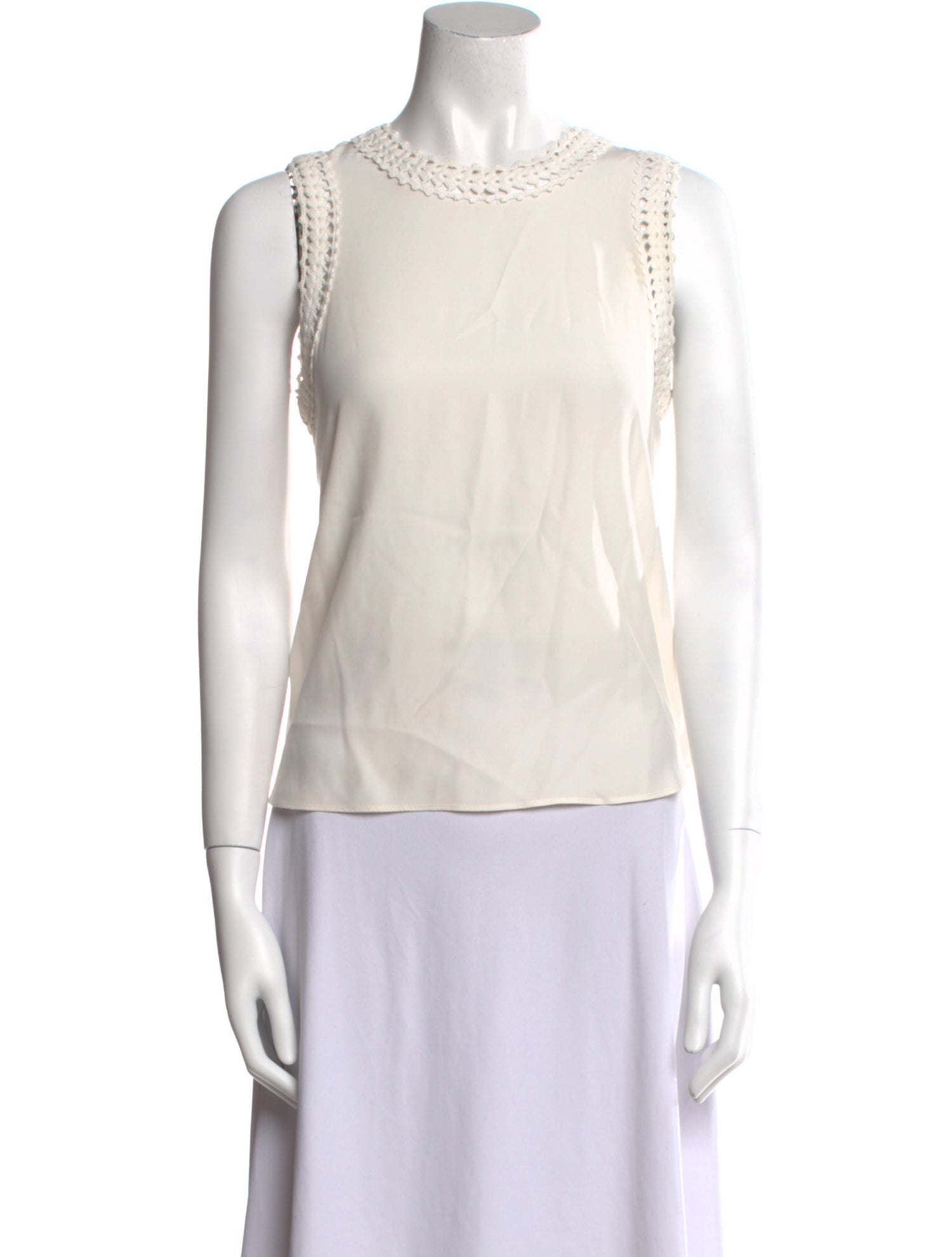 Cinq à Sept Silk Crew Neck Top