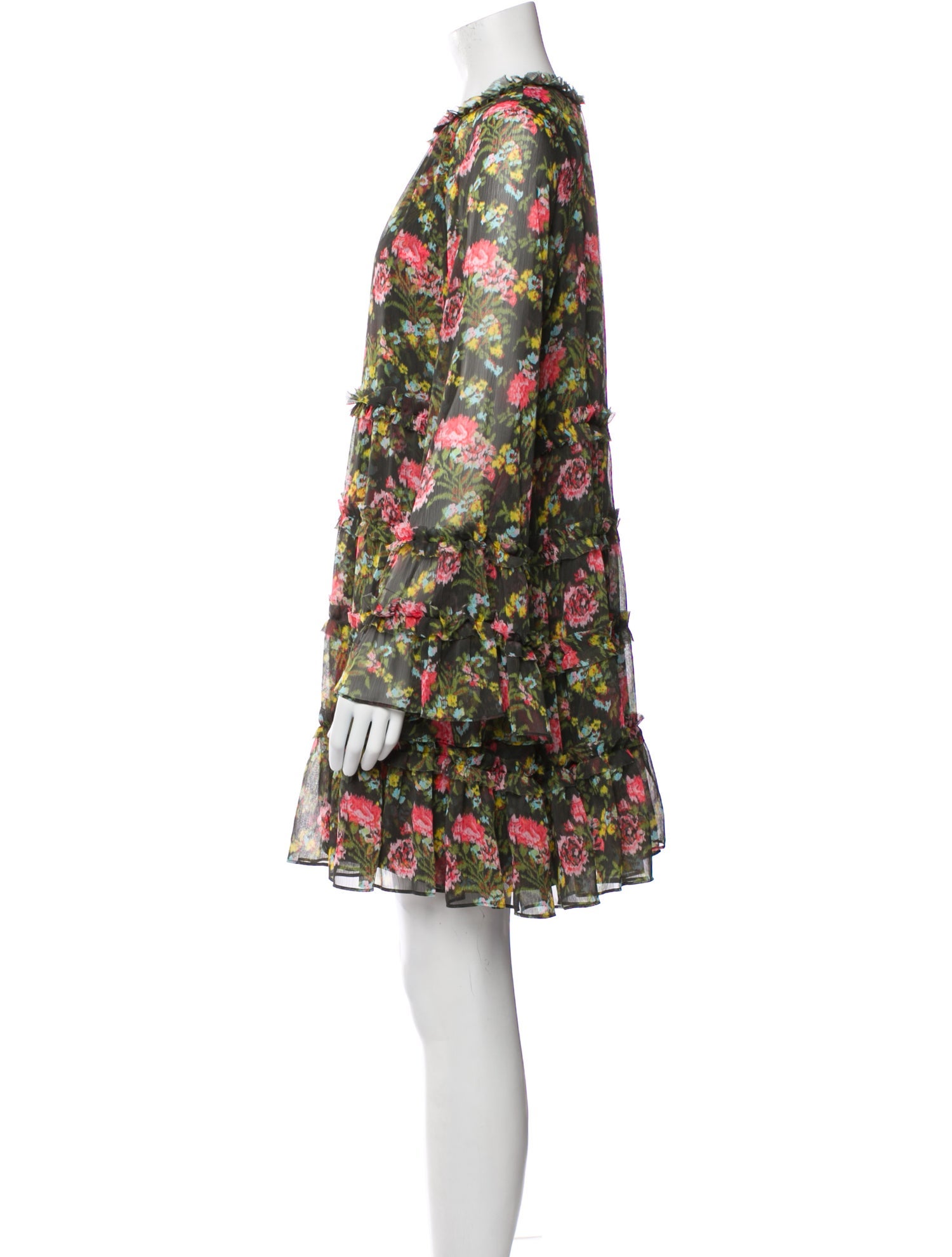 Cinq à Sept Floral Print Mini Dress w/ Tags