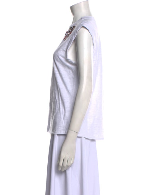 Cinq à Sept Patterned Scoop Neck T-Shirt