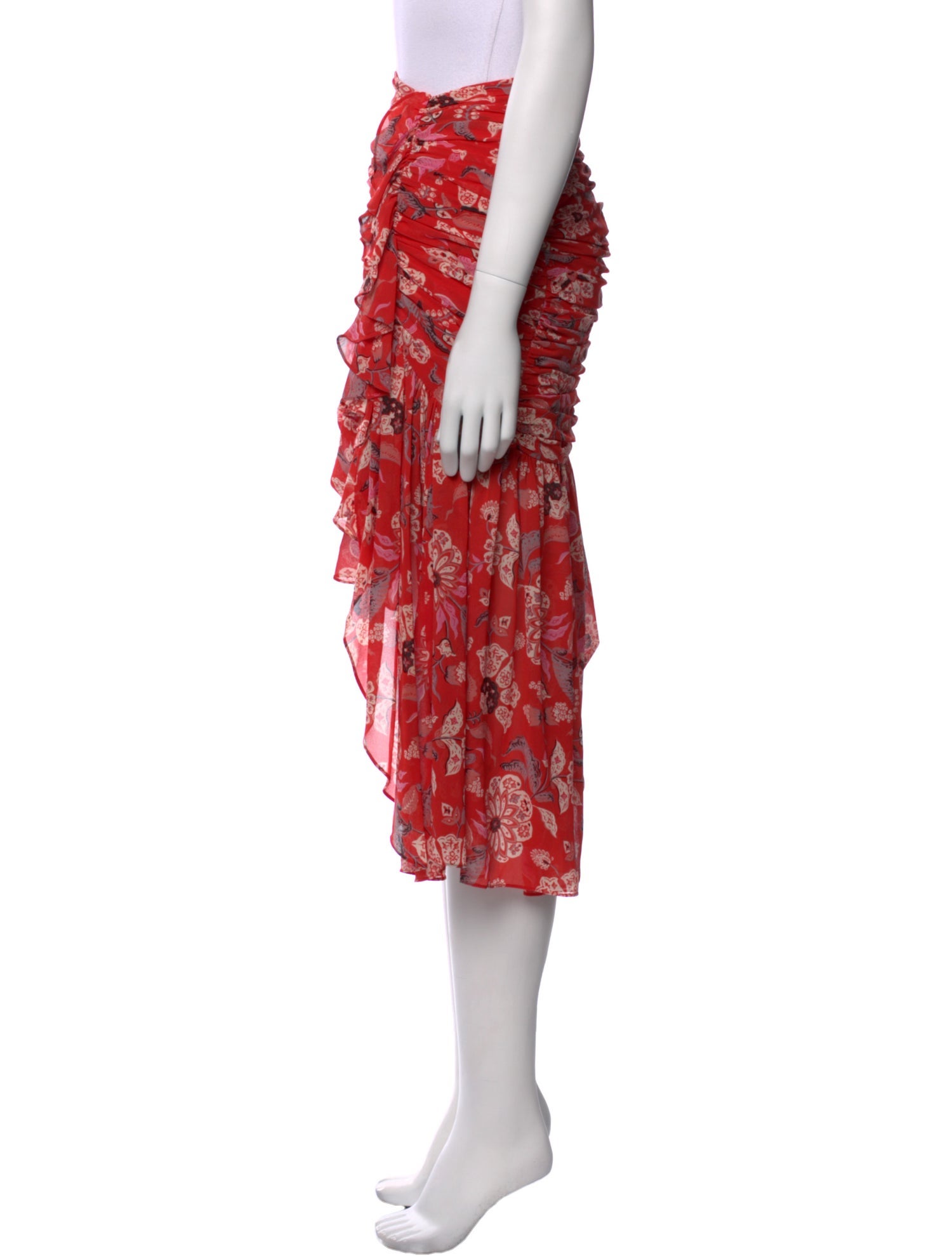 Cinq à Sept Printed Midi Length Skirt