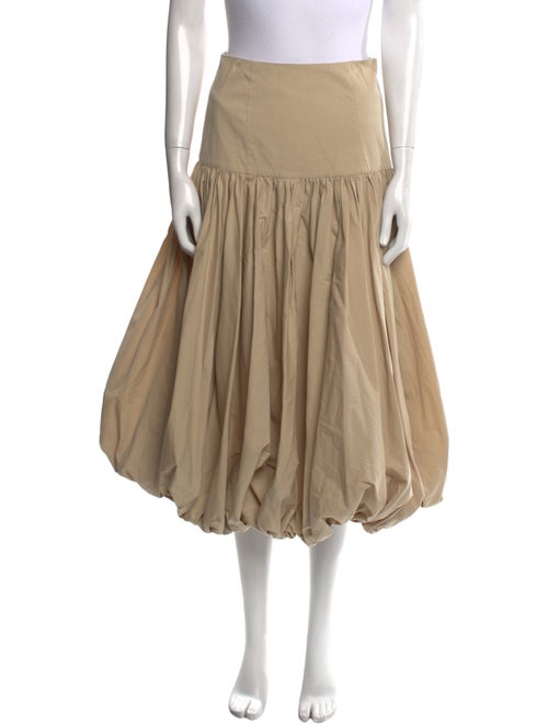 Cinq à Sept Ruffle Embellishment Midi Length Skirt