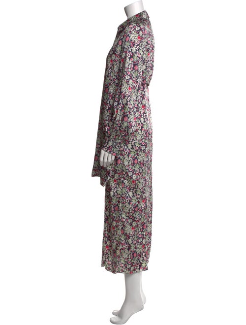 Cinq à Sept Floral Print Midi Length Dress