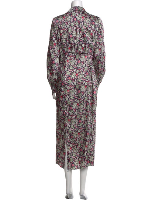 Cinq à Sept Floral Print Midi Length Dress