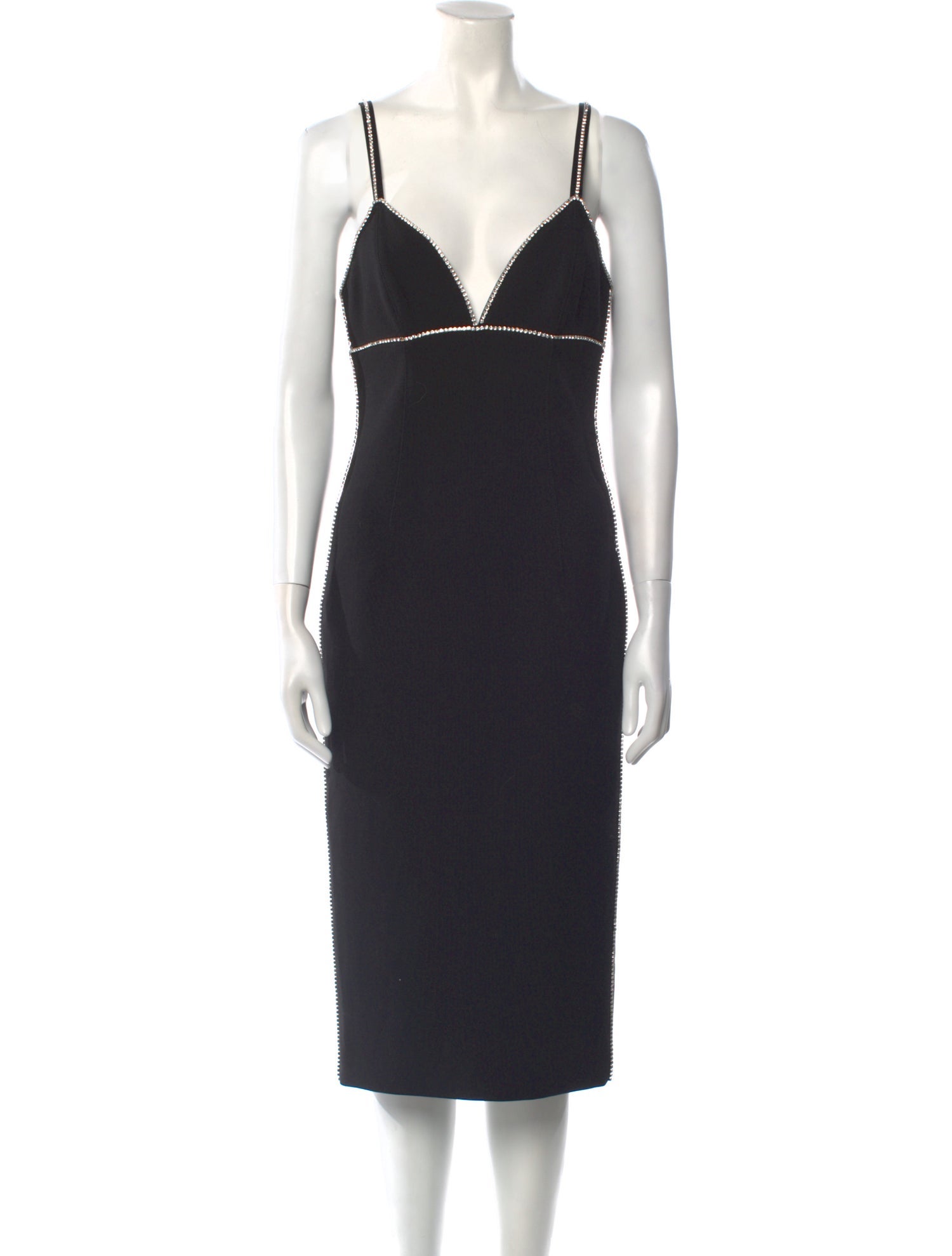 Cinq à Sept V-Neck Midi Length Dress