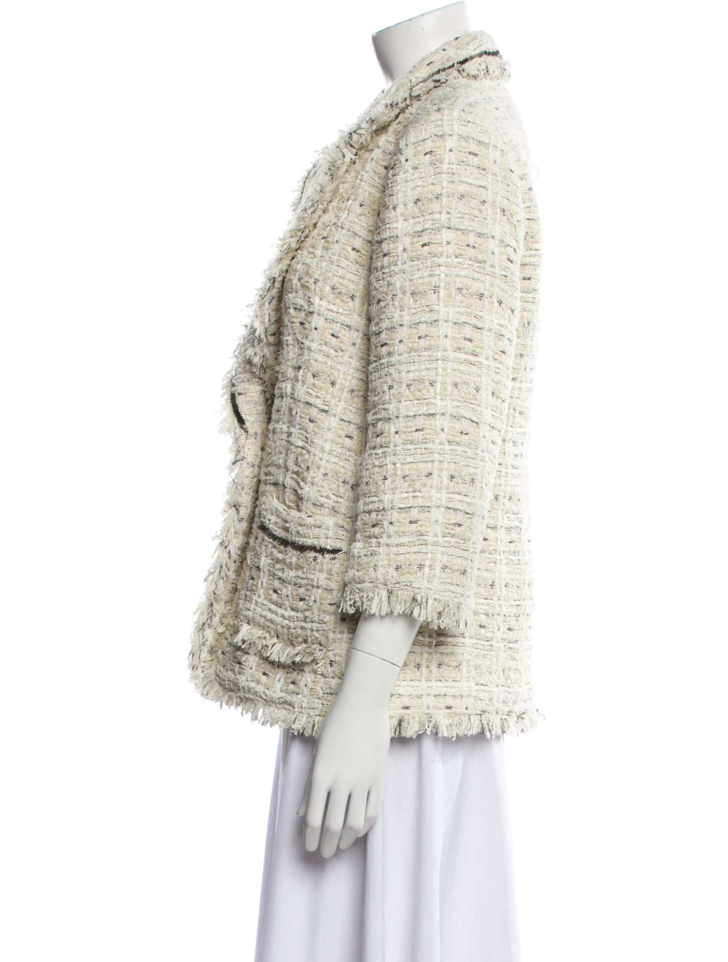 Cinq à Sept Tweed Pattern Blazer