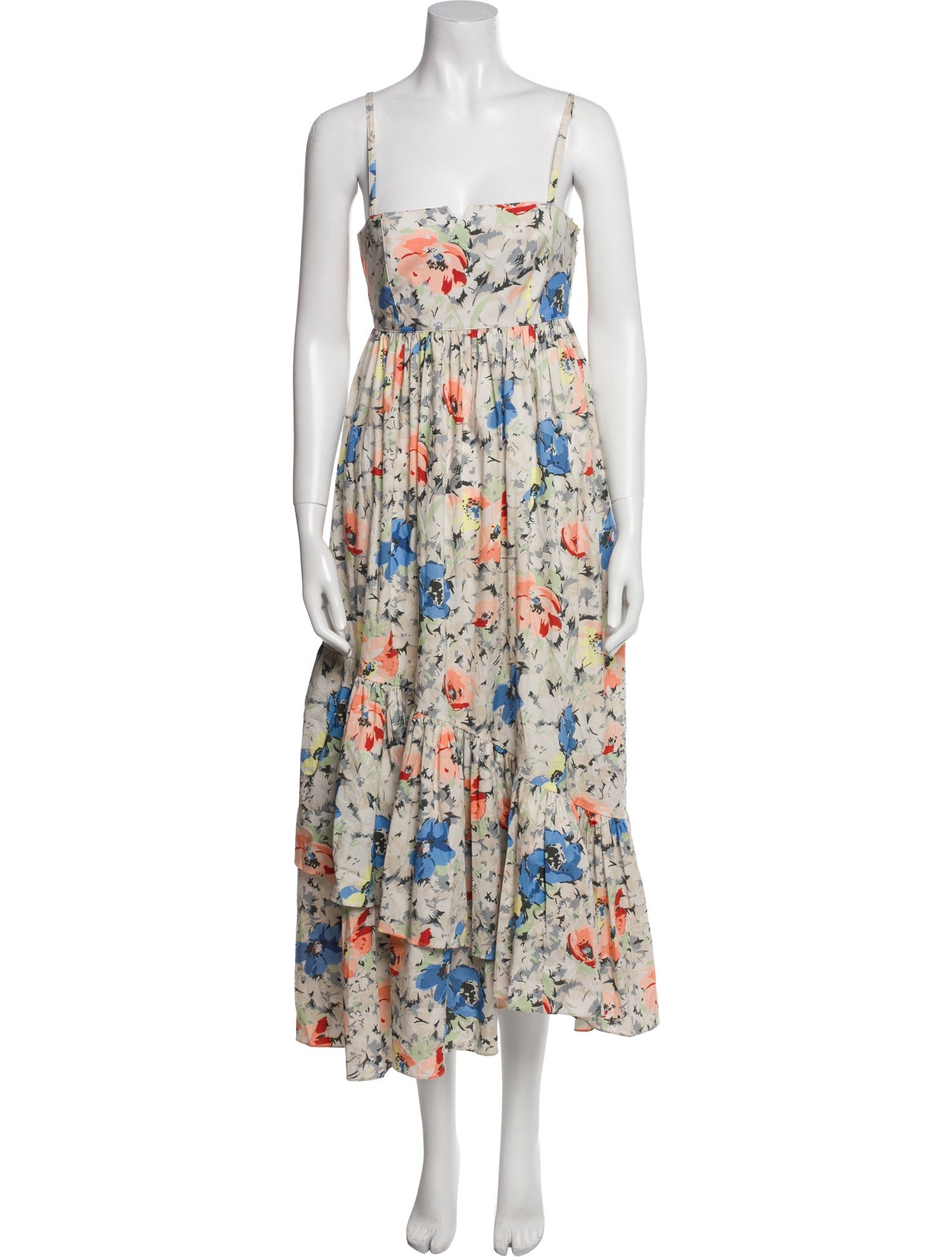 Cinq à Sept Floral Print Long Dress