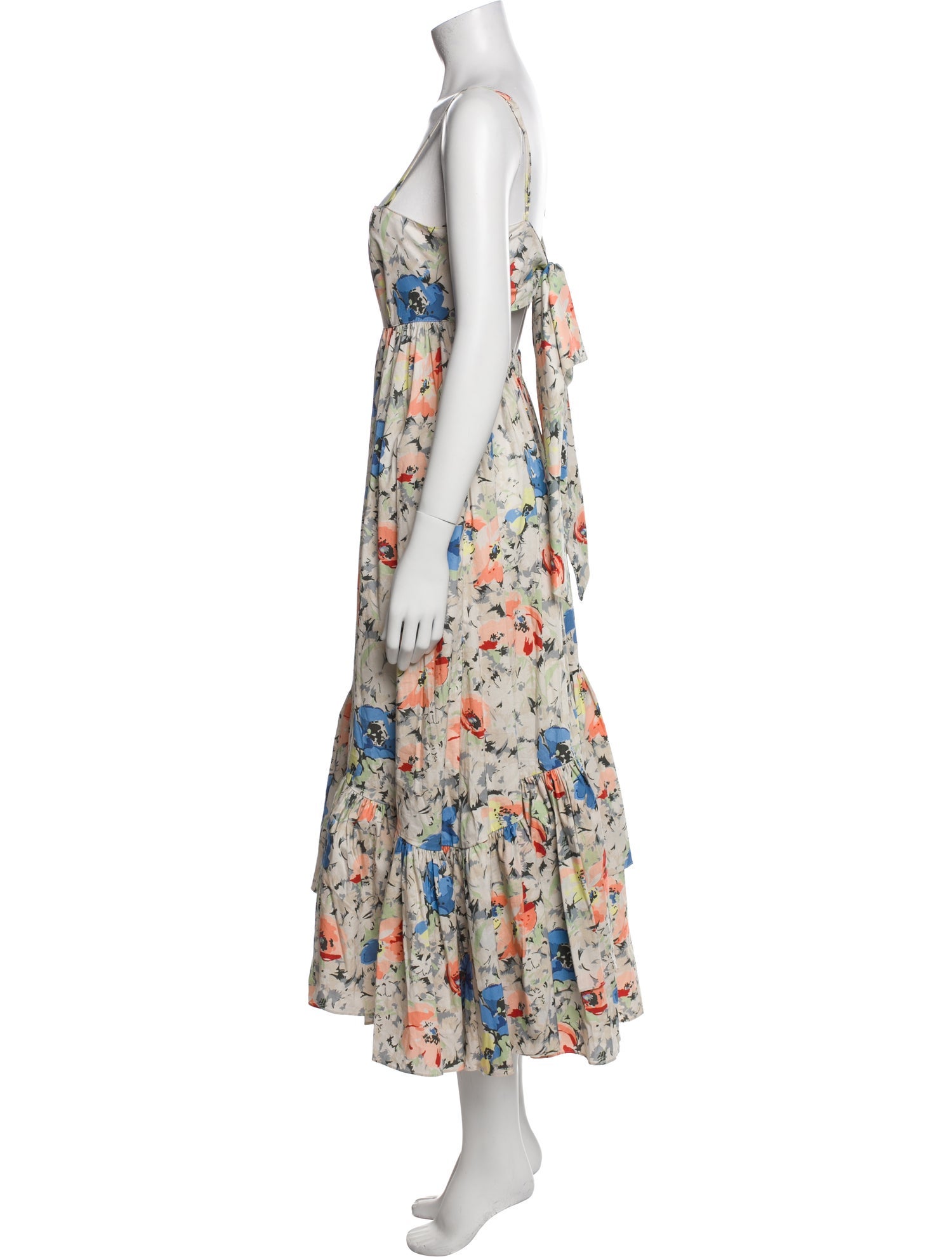 Cinq à Sept Floral Print Long Dress