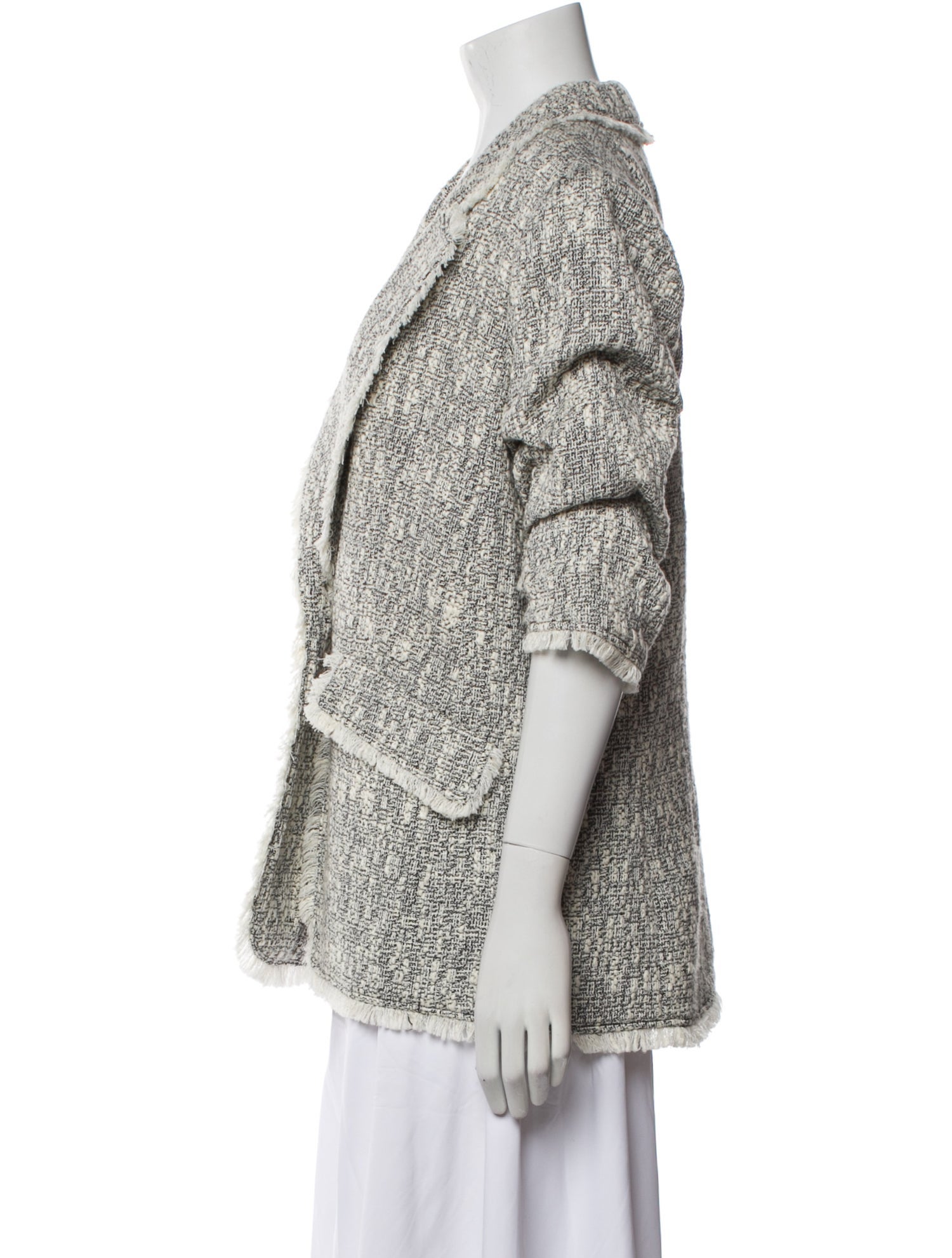 Cinq à Sept Tweed Pattern Blazer