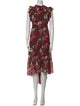 Cinq à Sept Floral Print Long Dress